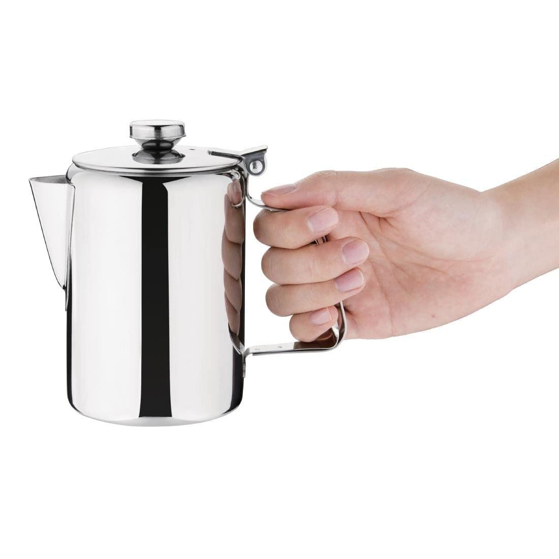 Concorde 20Oz Stainless Steel Coffee Pot - Italian Espresso Maker for Stovetop & Camping - Perfect for Home, Office & Outdoor Use