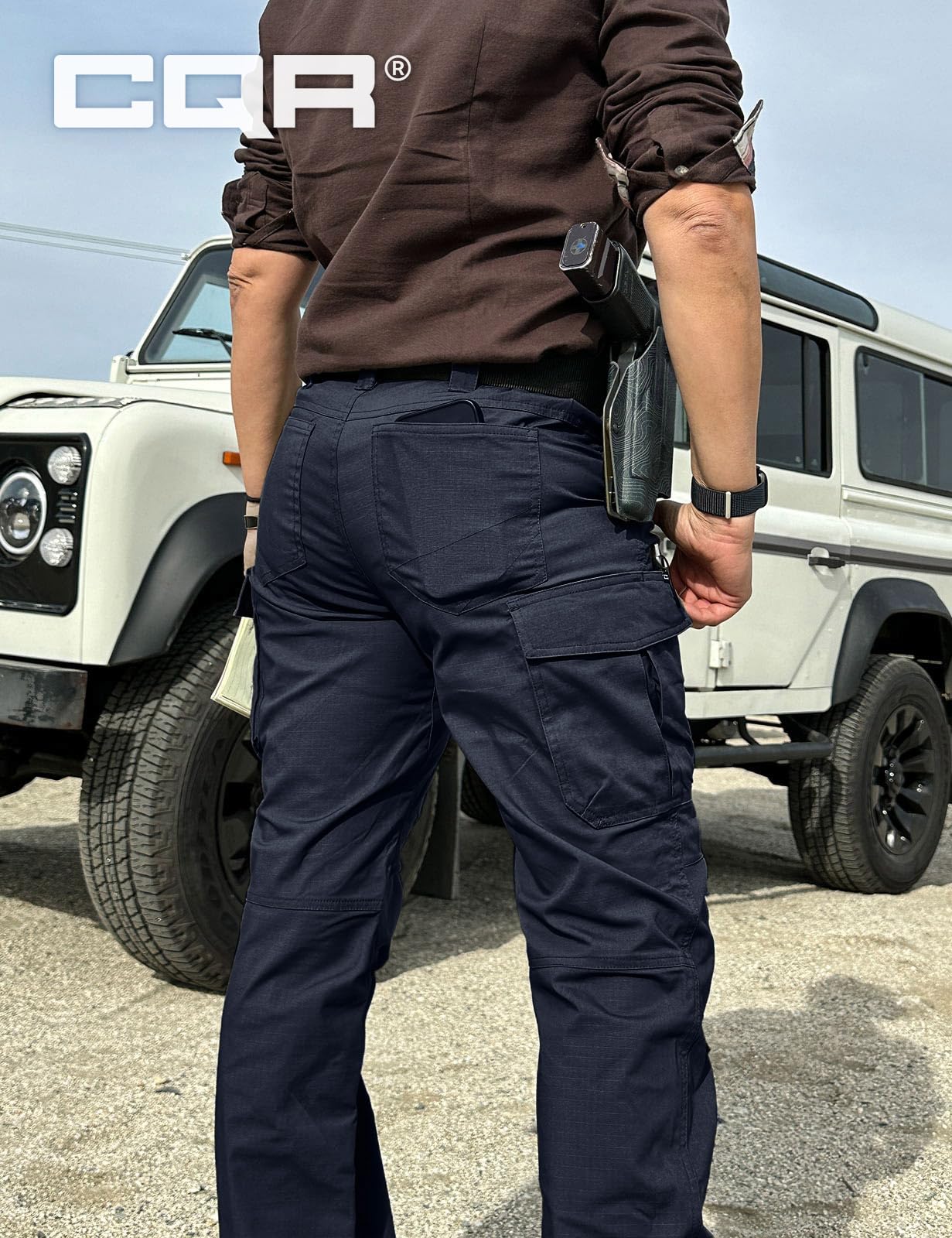 CQR Women's Tactical Pants - Water Resistant Ripstop Hiking Cargo Pants with Multiple Pockets | Stretch Comfort for Outdoor Work, Camping & Adventure Activities