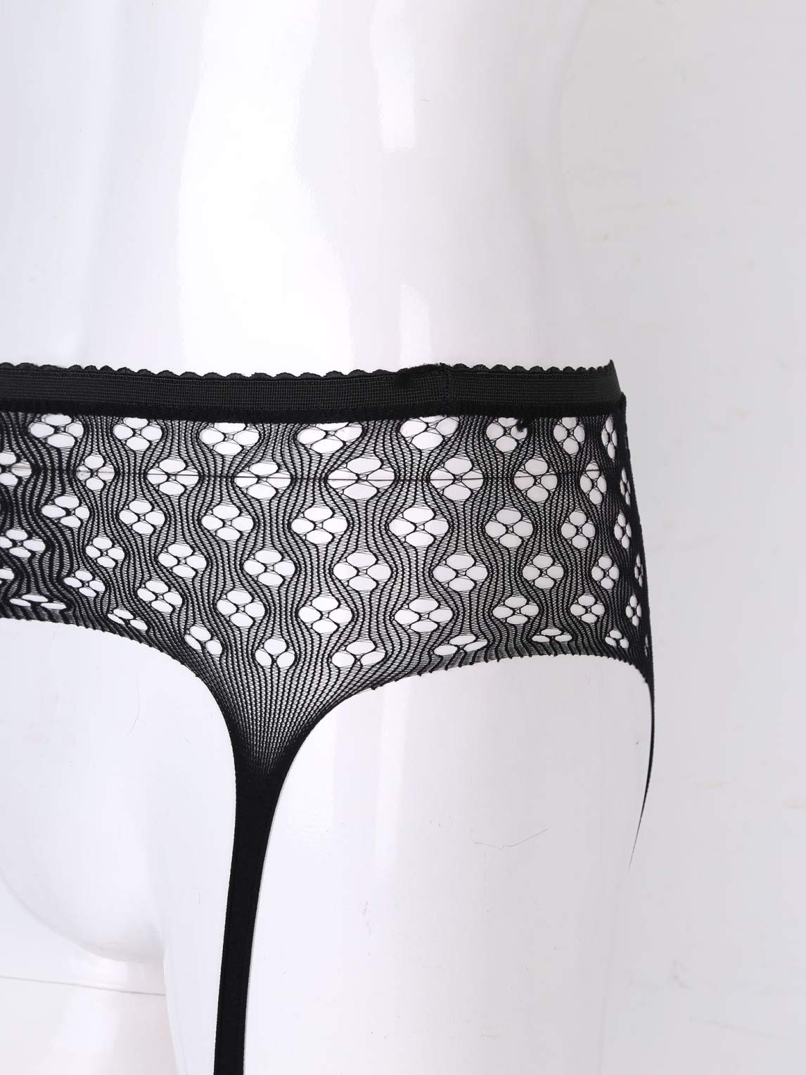 Sexy Fishnet Thigh-High Stockings with Suspenders for Men - Sissy Lingerie & Crossdressing Outfits - Perfect for Cosplay, Roleplay & Nightwear