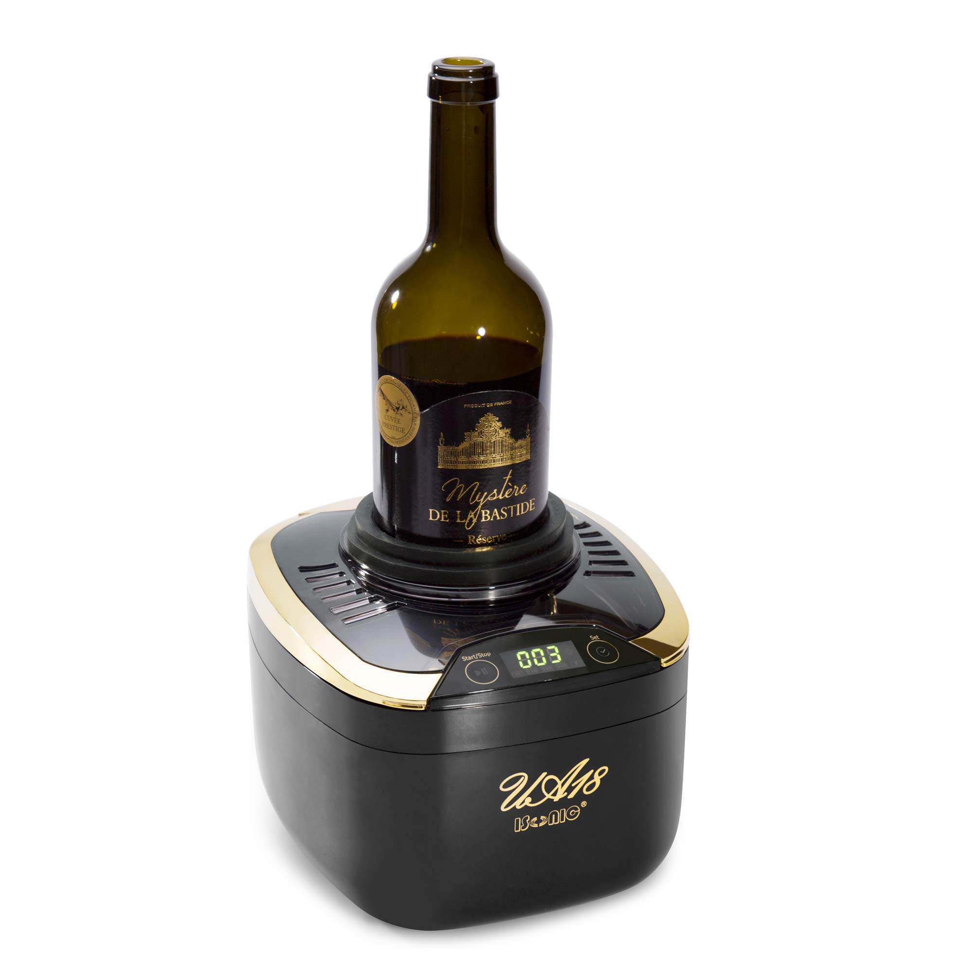 iSonic UA18A Ultrasonic Accelerator - Compact Cold Brew Maker, Wine Aerator, Whiskey & Spirit Aging Tool for Infusion & Liposomal Vitamin C - Perfect for Home Bar, Kitchen & DIY Beverage Enthusiasts