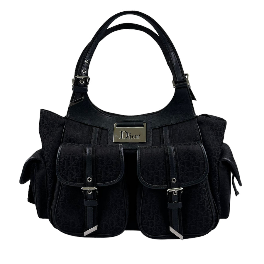 Dior 2005 Street Chic Diorissimo Handbag in Black | Vintage Designer Shoulder Bag for Women | Perfect for Parties, Date Nights & Fashion Events