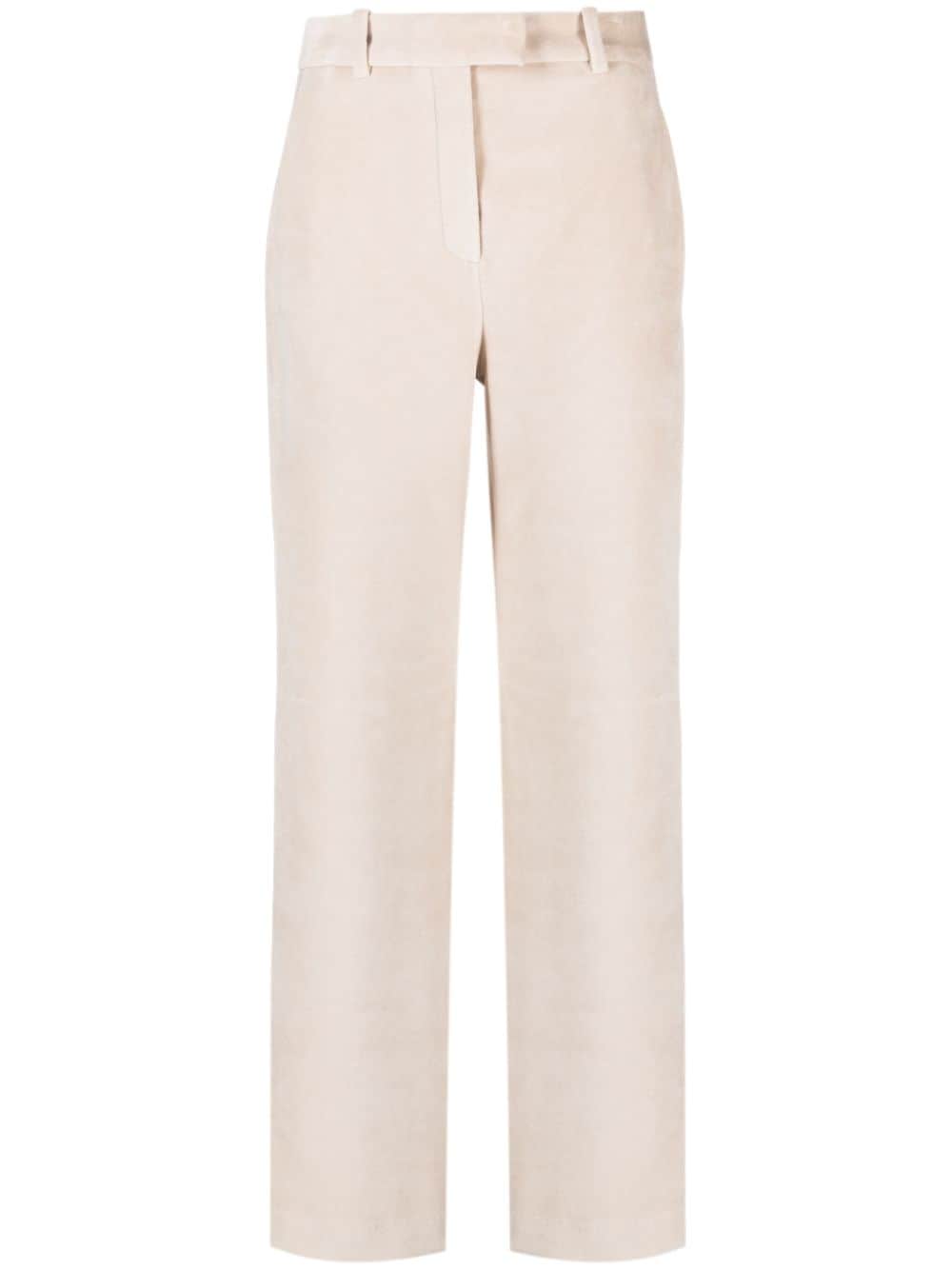 Circolo 1901 Women's High-Waisted Beige Trousers - Comfortable Office Pants & Casual Dress Pants for Work, Business, and Everyday Wear