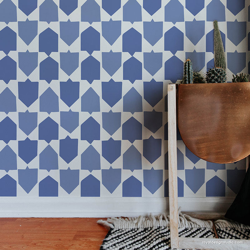 Decorative Wall Stencil Kit - DIY Home Decor for Painting Patterns & Designs | Perfect for Bedroom, Nursery, and Living Room Accent Walls