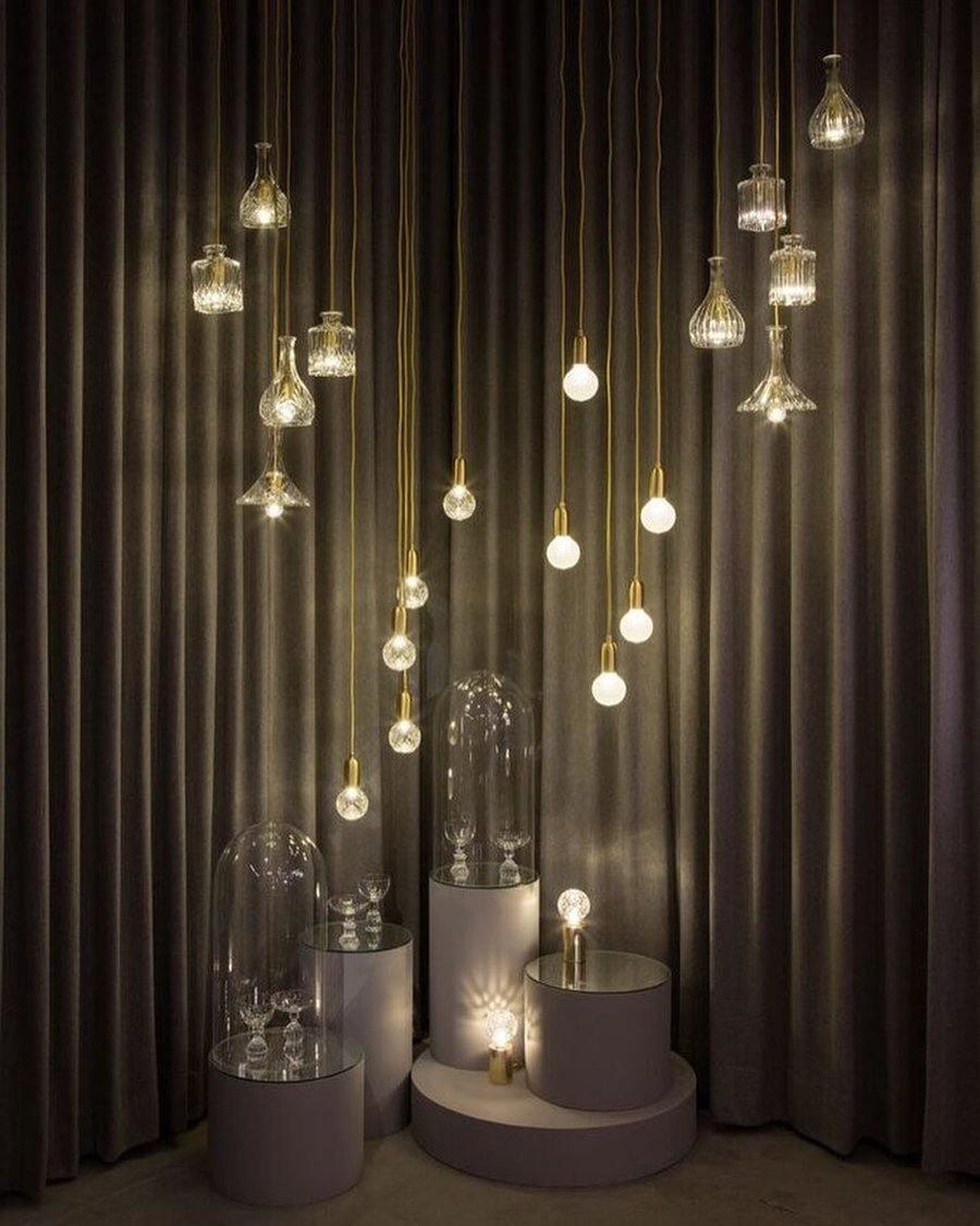 Modern Crystal LED Pendant Light - Elegant Hanging Chandelier for Dining Room, Kitchen Island & Bedroom Lighting - Dimmable Energy Saving Ceiling Lamp