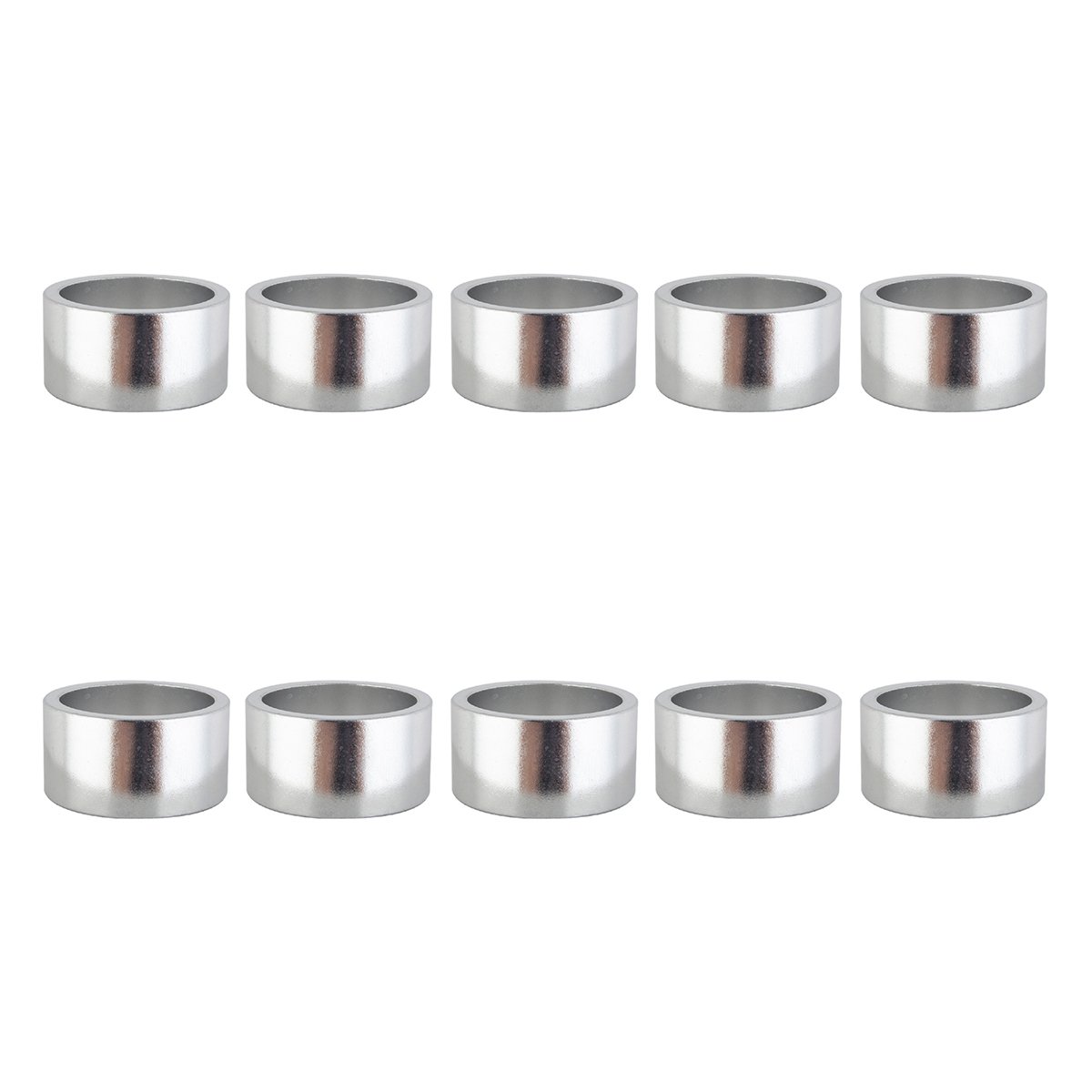 Origin8 Alloy Headset Spacers - 10mm & 5mm Bicycle Stem Spacers Set for MTB Road Bike - Durable Lightweight Head Tube Spacers for Cycling & Bike Maintenance