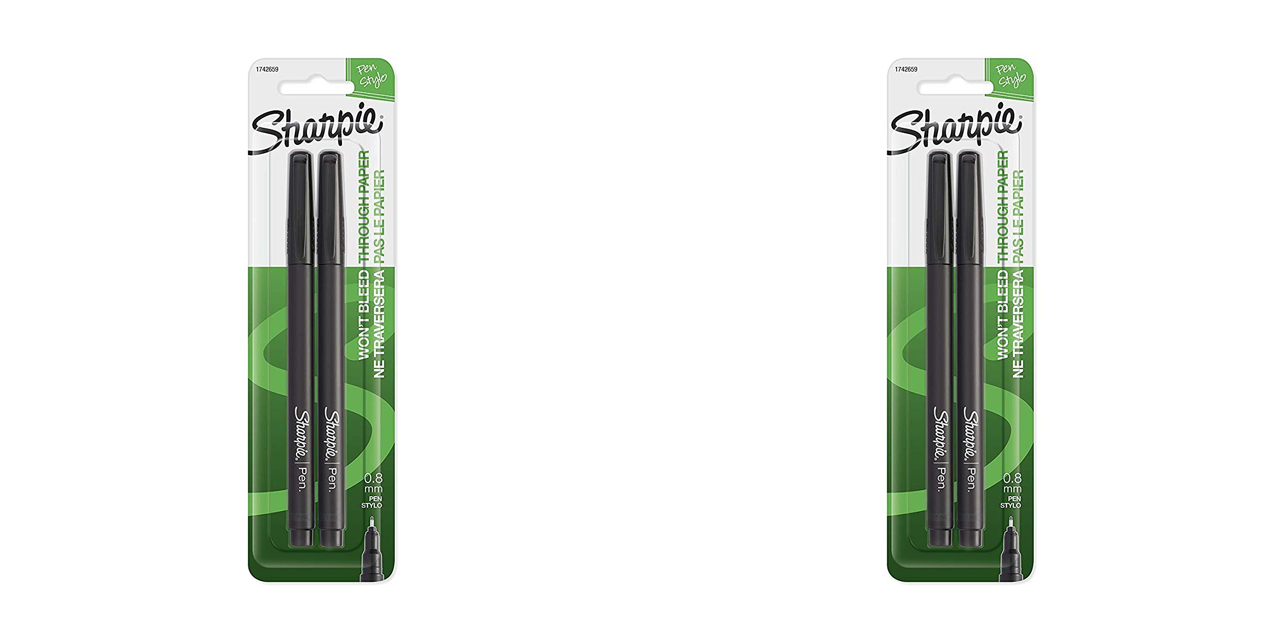 Sharpie Fine Point Permanent Markers, 2-Pack Black Ink Pens for Office, School & Art Projects - Ideal for Writing, Drawing & Labeling