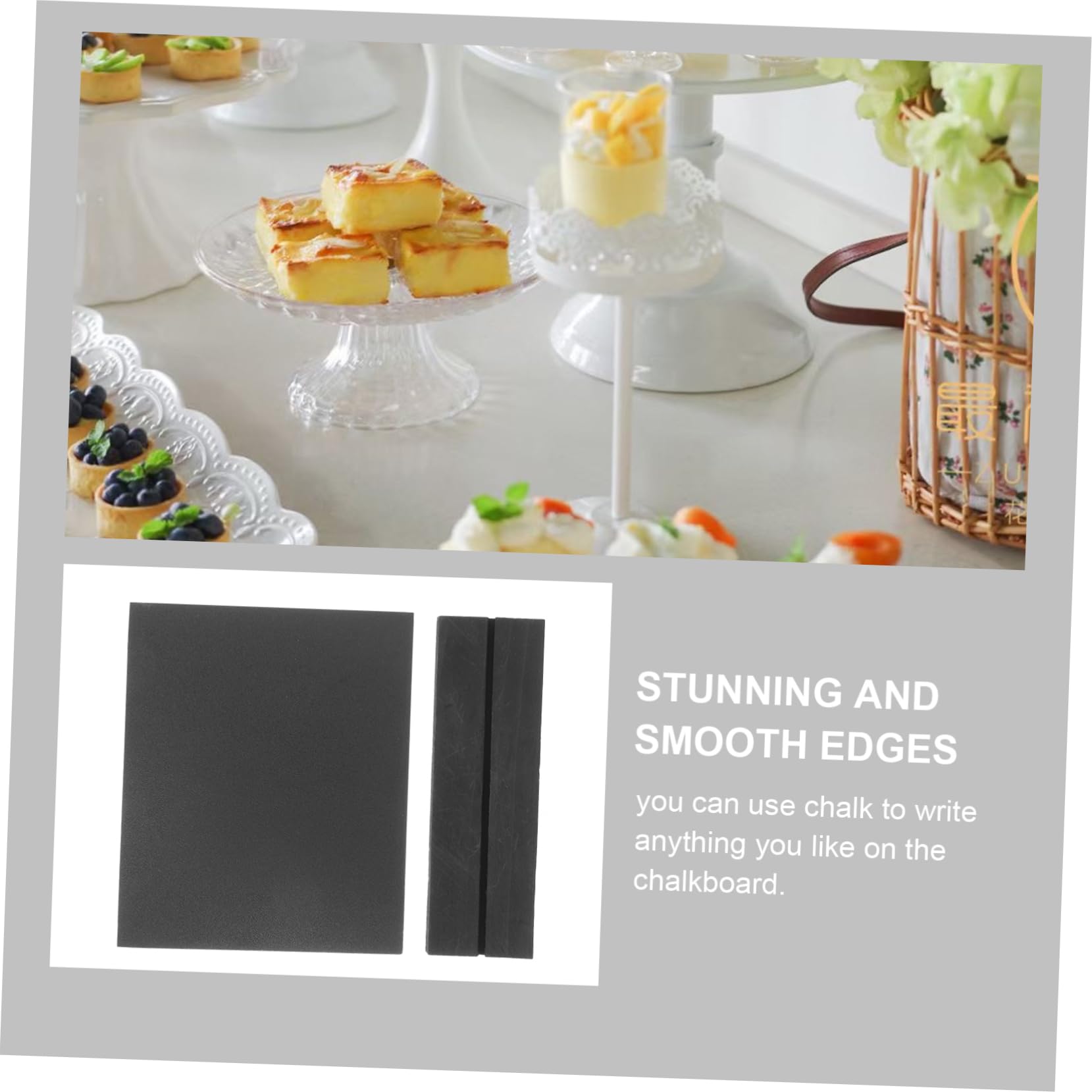 4-Pack Double-Sided Mini Blackboard for Kids & Office Use