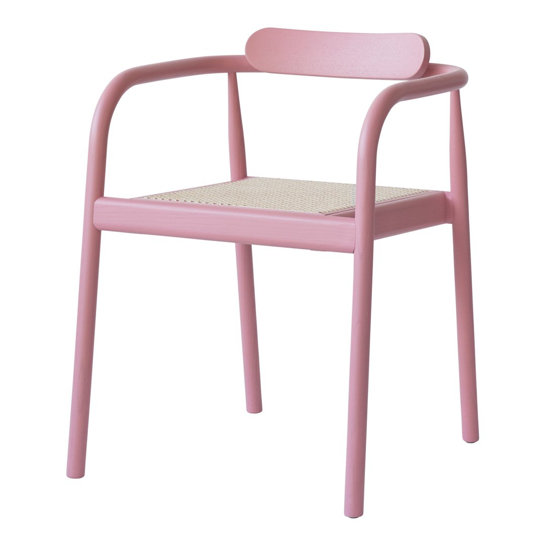 Modern Ahm Armchair - Stackable & Space-Saving Accent Chair for Living Room, Office, or Patio - Comfortable Lounge Seating for Home Decor