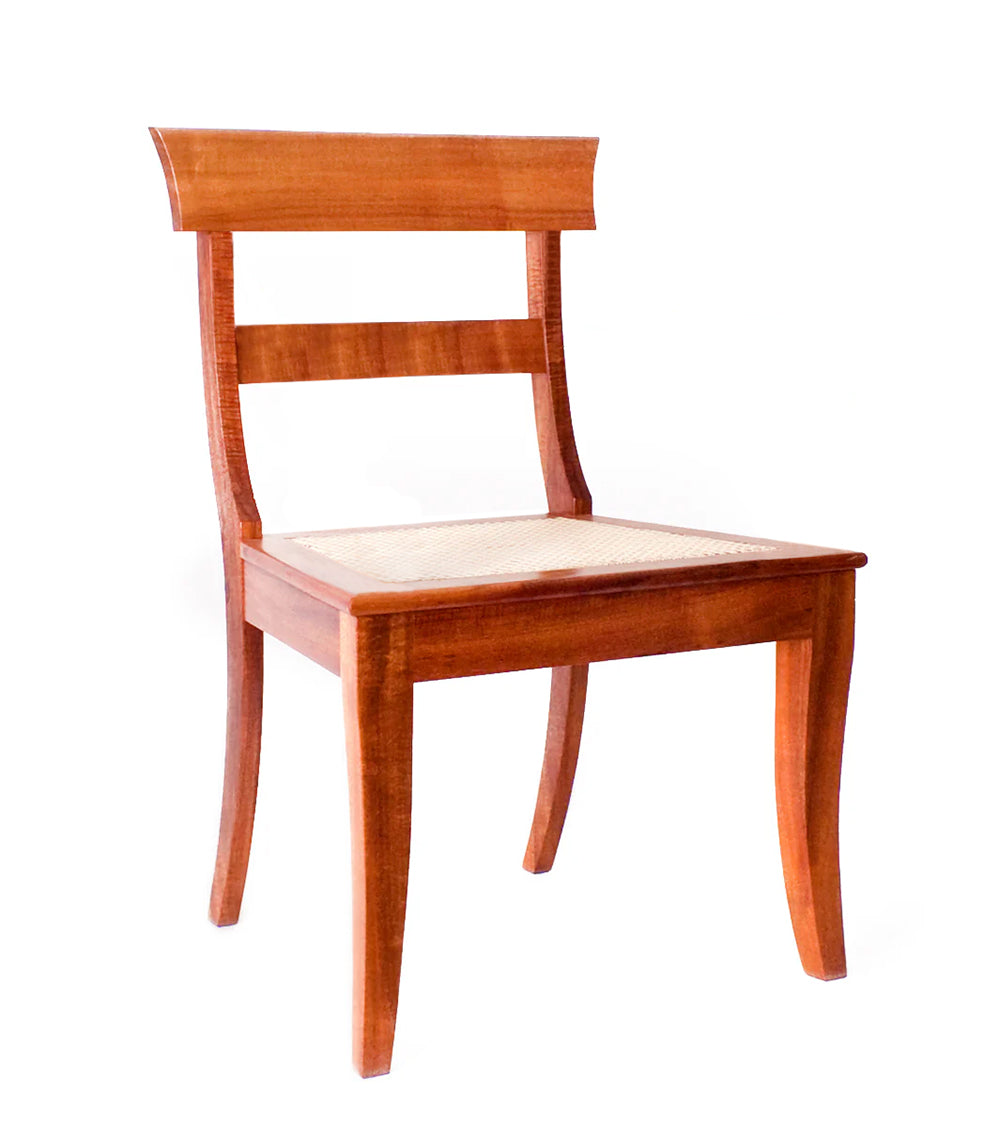 Admiralty Chair with Cane Seat - Classic Rattan Dining Chair for Indoor & Outdoor Use - Perfect for Patio, Garden, and Dining Room Decor