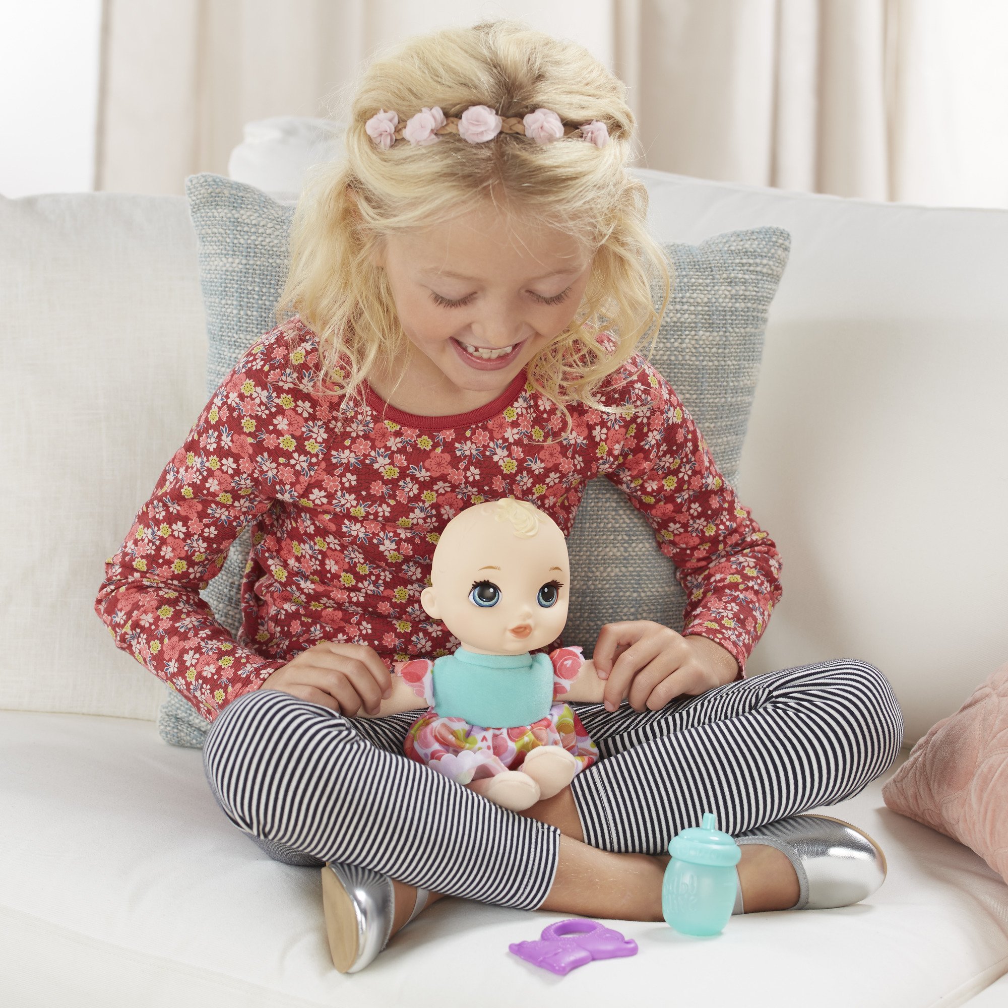 Baby Alive Blonde Doll for Toddlers - Pretend Play & Bedtime Fun