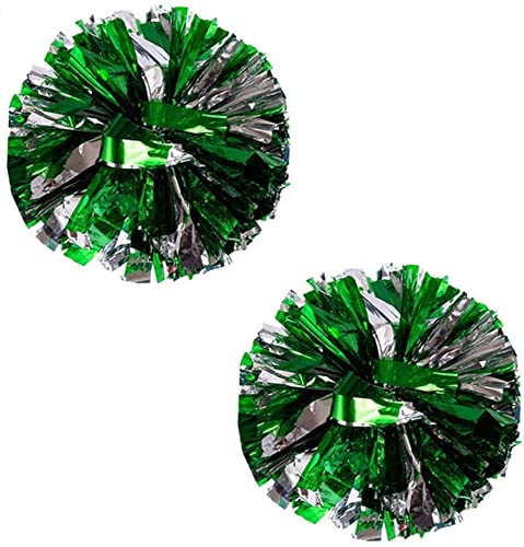 ICYSNOW 2 Pack Cheerleader Pom Poms - Fluffy Dance Poms for Cheerleading, Sports Games, Pep Rallies & Party Decorations - Perfect for Cheer Teams, Dance Performances & School Spirit Events