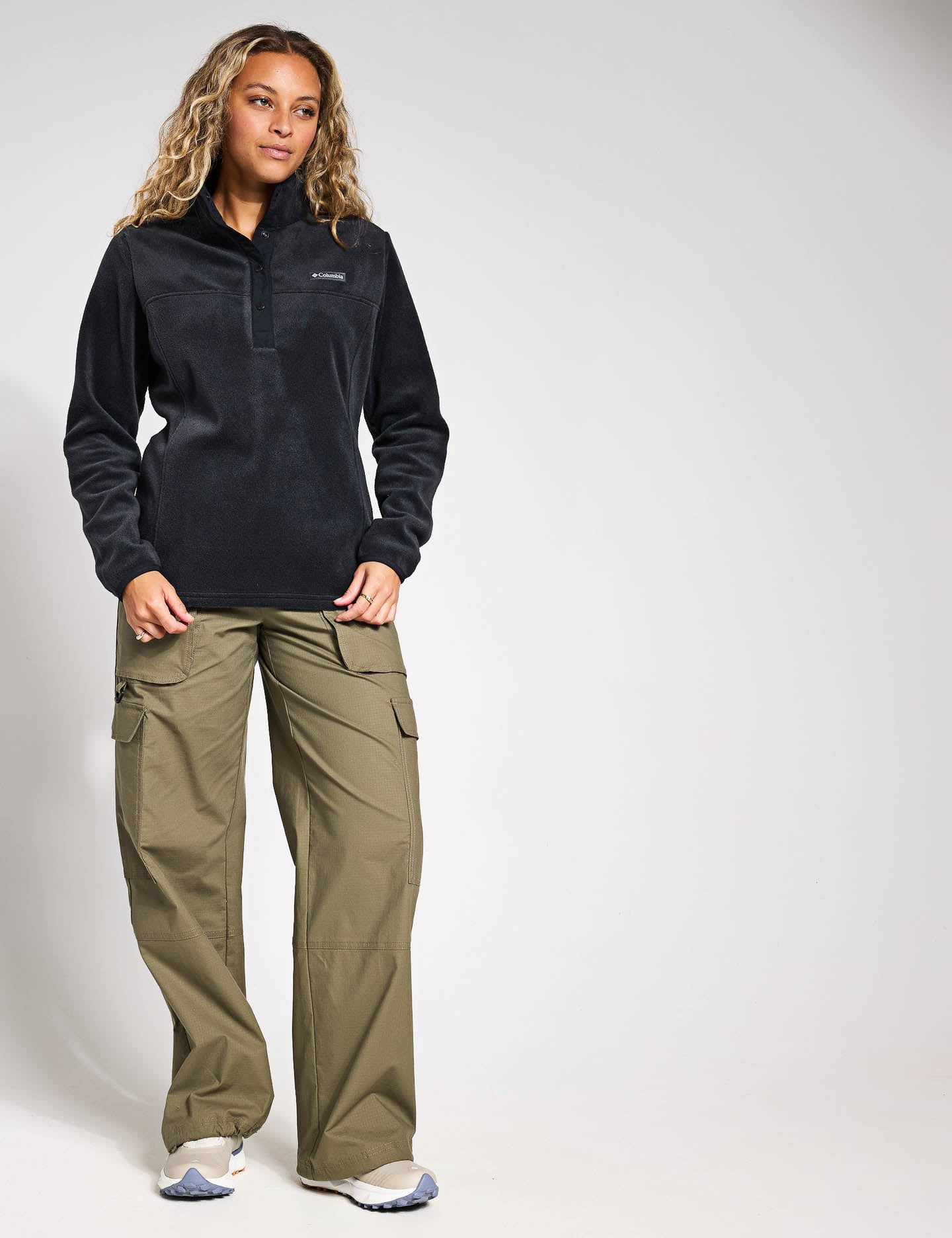 Benton Springs Half Snap Pullover - Stylish Black Fleece Jacket for Men & Women | Perfect for Outdoor Activities, Hiking, and Casual Wear