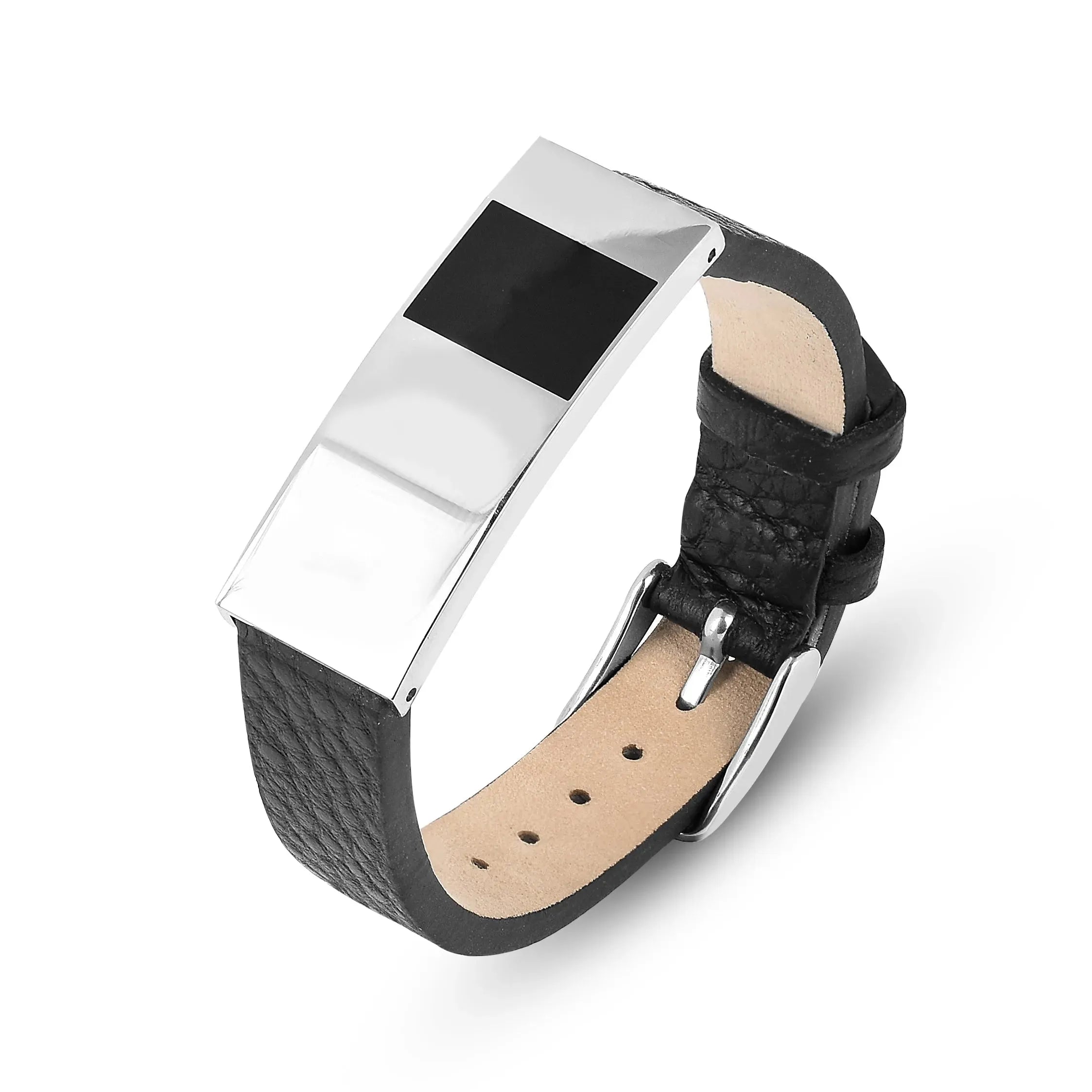 Authentic Black Leather Bracelet for Men - Stylish & Durable Handmade Leather Cuff - Perfect for Casual Wear, Gifts & Everyday Fashion Accessories