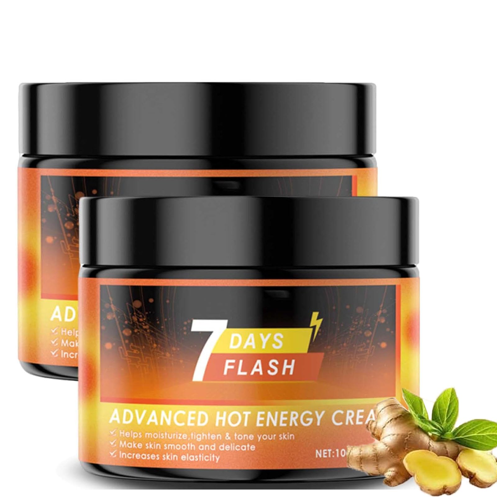 Advanced Hot Sweat Cream for Body Care - Moisturizing & Skin Elasticity Booster (2 Pack x 3.53oz) | 7-Day Intensive Treatment for Gym, Sauna & Post-Workout Recovery