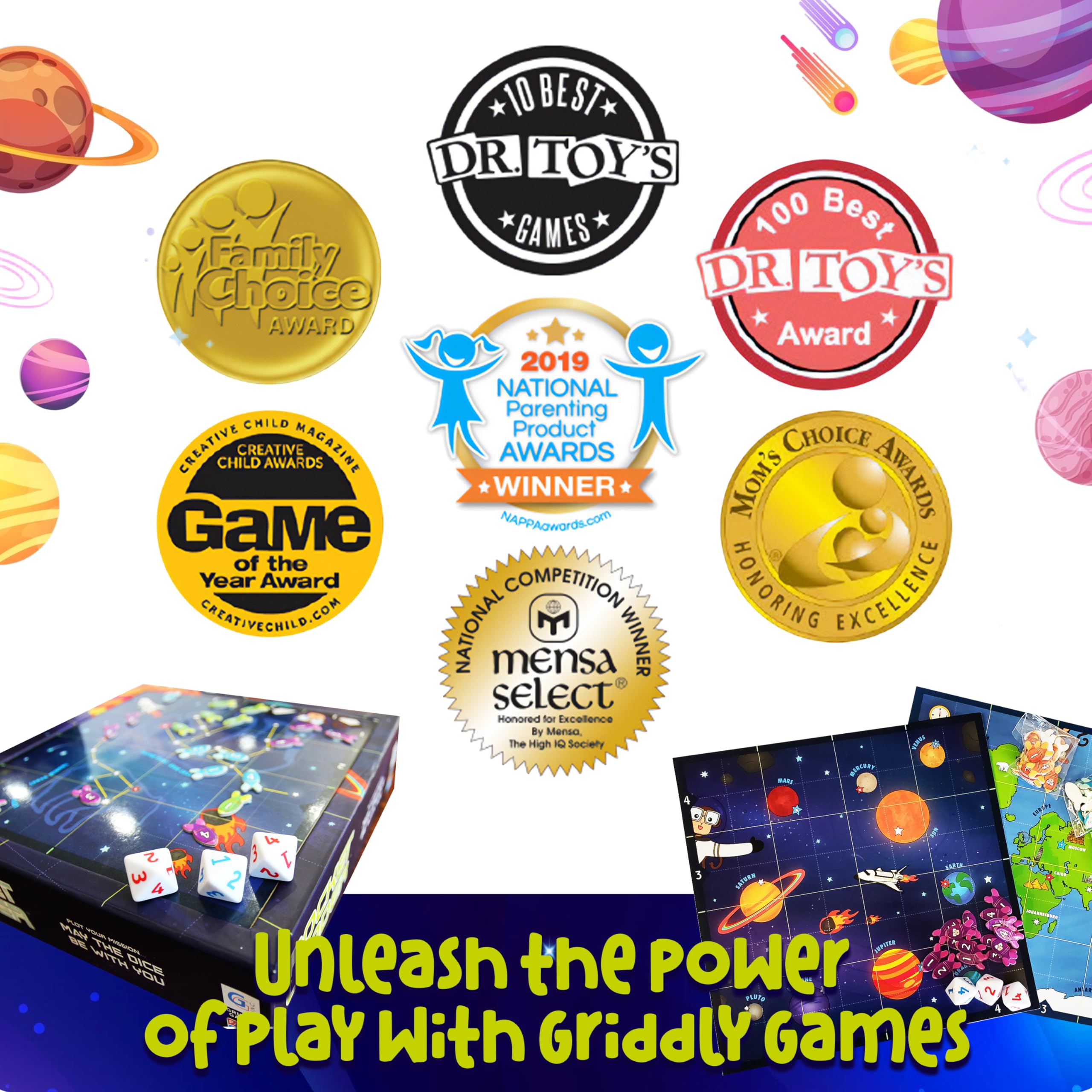 RocketLander STEM Board Game for Kids 8-12 | Educational Math Game for Critical Thinking | Perfect for Family Game Night