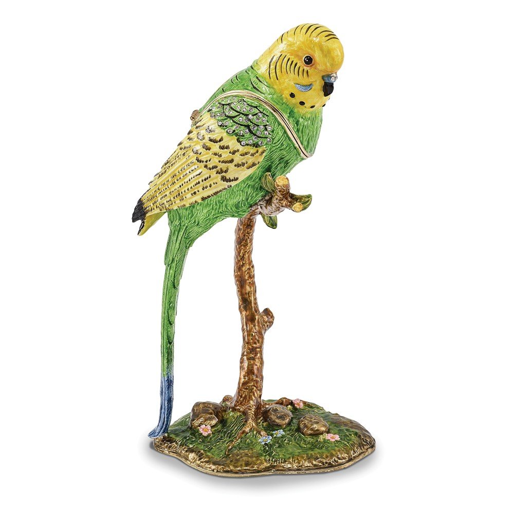 Sonia Jewels PACO Large Parakeet Parrot Trinket Box 3.5