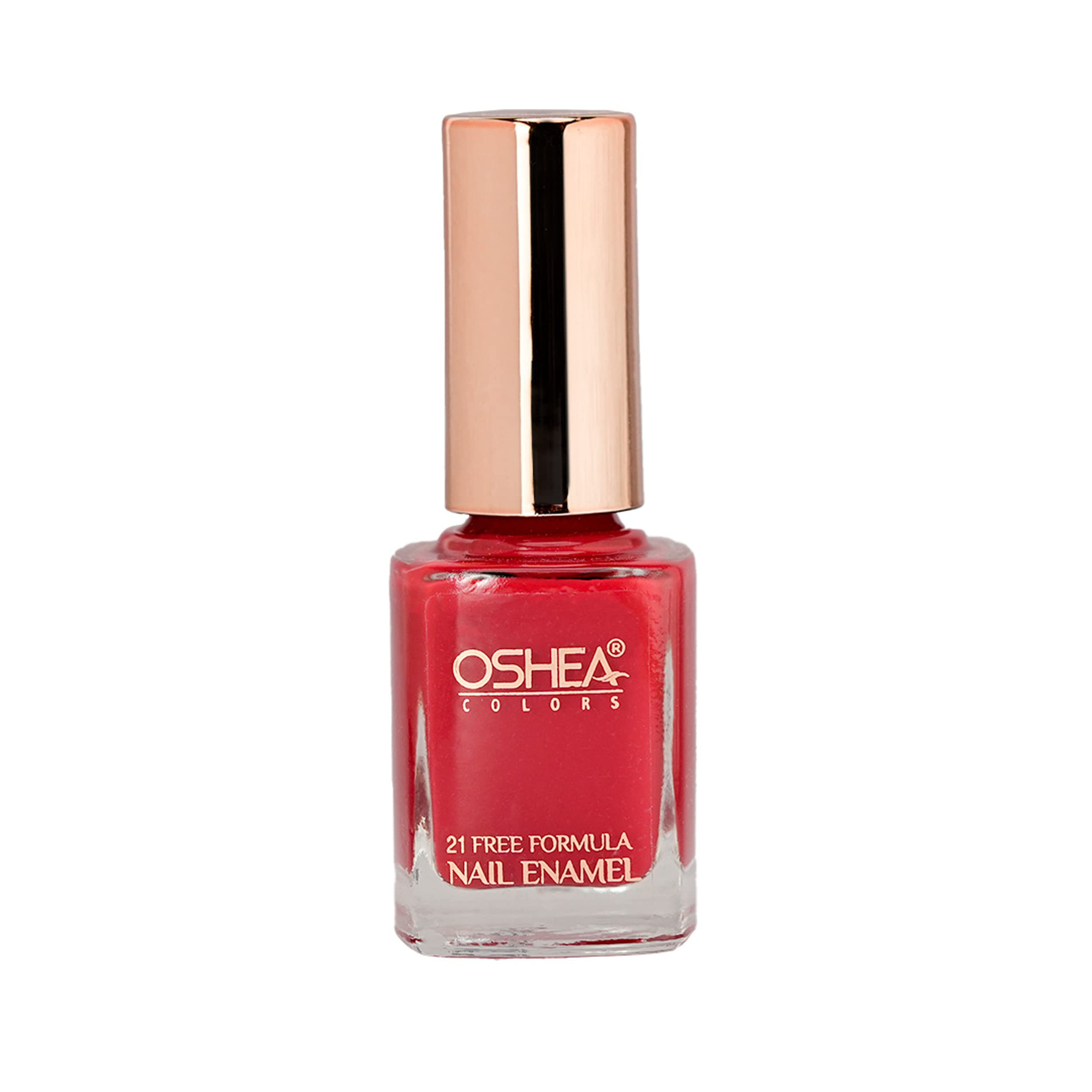 Oshea Herbals Nail Enamel - Orange Red Shade #89 - 10ml Nail Polish for Women - Perfect for Manicures, Pedicures & Nail Art Designs