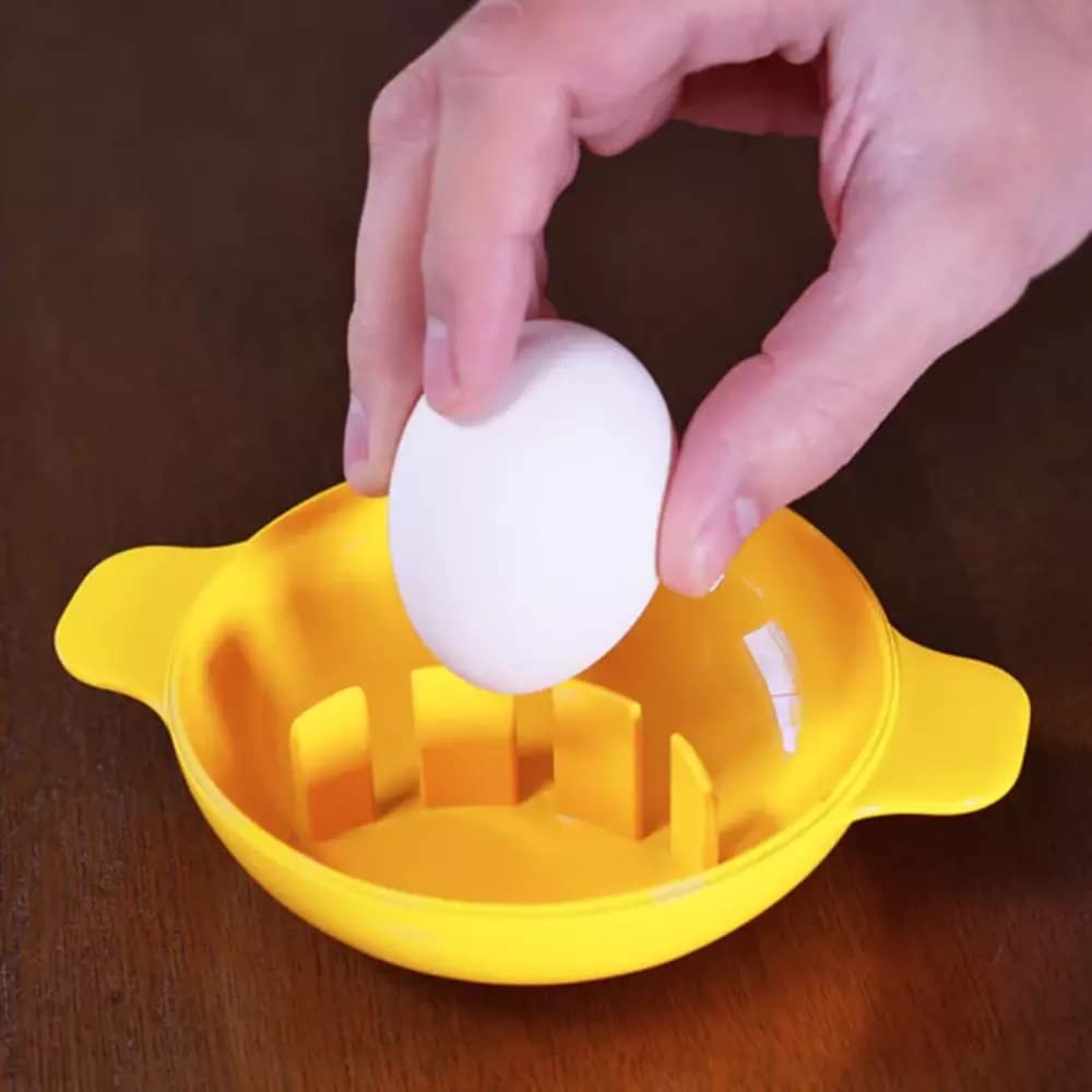 Microwave Egg Cooker - Silicone Egg Poacher, Scrambler & Omelet Maker with Yolk Separator & Shell Cracker | Perfect for Breakfast, Keto & Meal Prep | BPA-Free, Easy to Clean & Dishwasher Safe