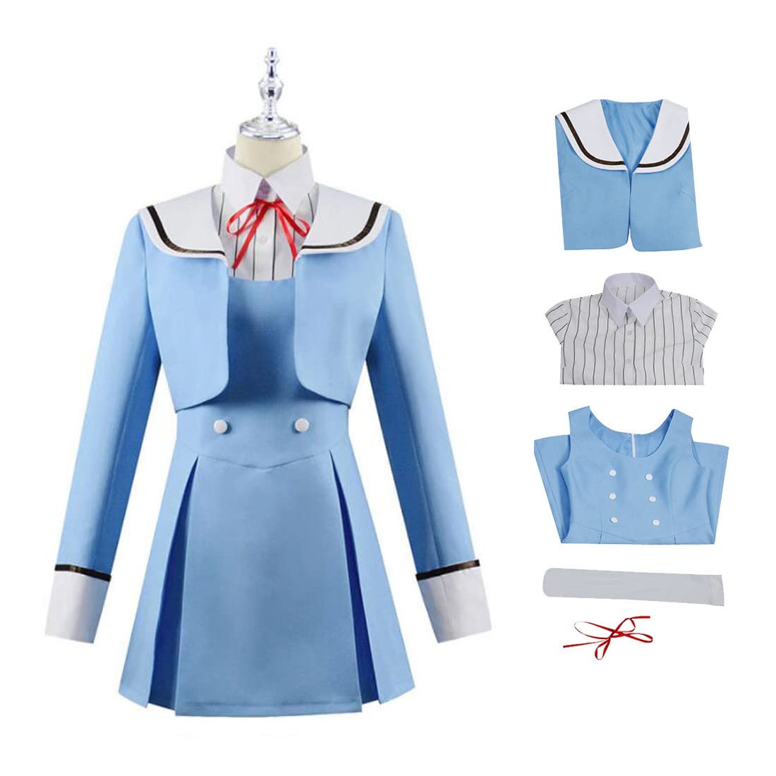 Volrath High Rise Invasion Anime Cosplay Costume with Wig - Perfect for Conventions, Halloween & Cosplay Events