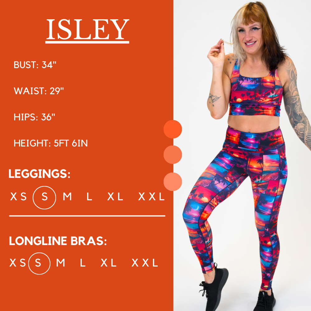 Sunset Snapshot High Waist Yoga Leggings - Women's Printed Workout Pants for Running, Gym & Lounge - Soft Stretchy Comfort