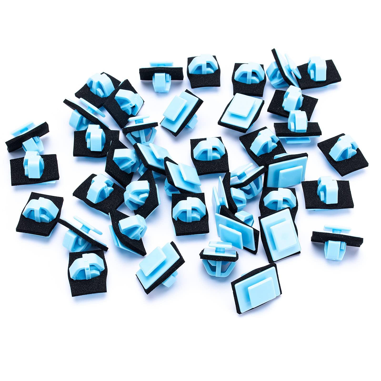 OAUTOO 40PCS Fender Flare Rocker Door & Exterior Moulding Clips with Sealer - Compatible with Hyundai 87756-1F000 - Perfect for Car Body Repair and Trim Replacement