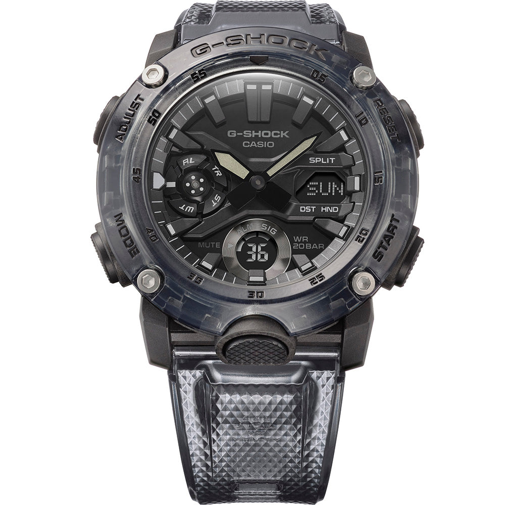 G Shock GA2000SKE 8A Digital Sports Watch for Men - Durable Shock Resistant Waterproof Watch for Outdoor Activities, Running, Hiking & Adventure