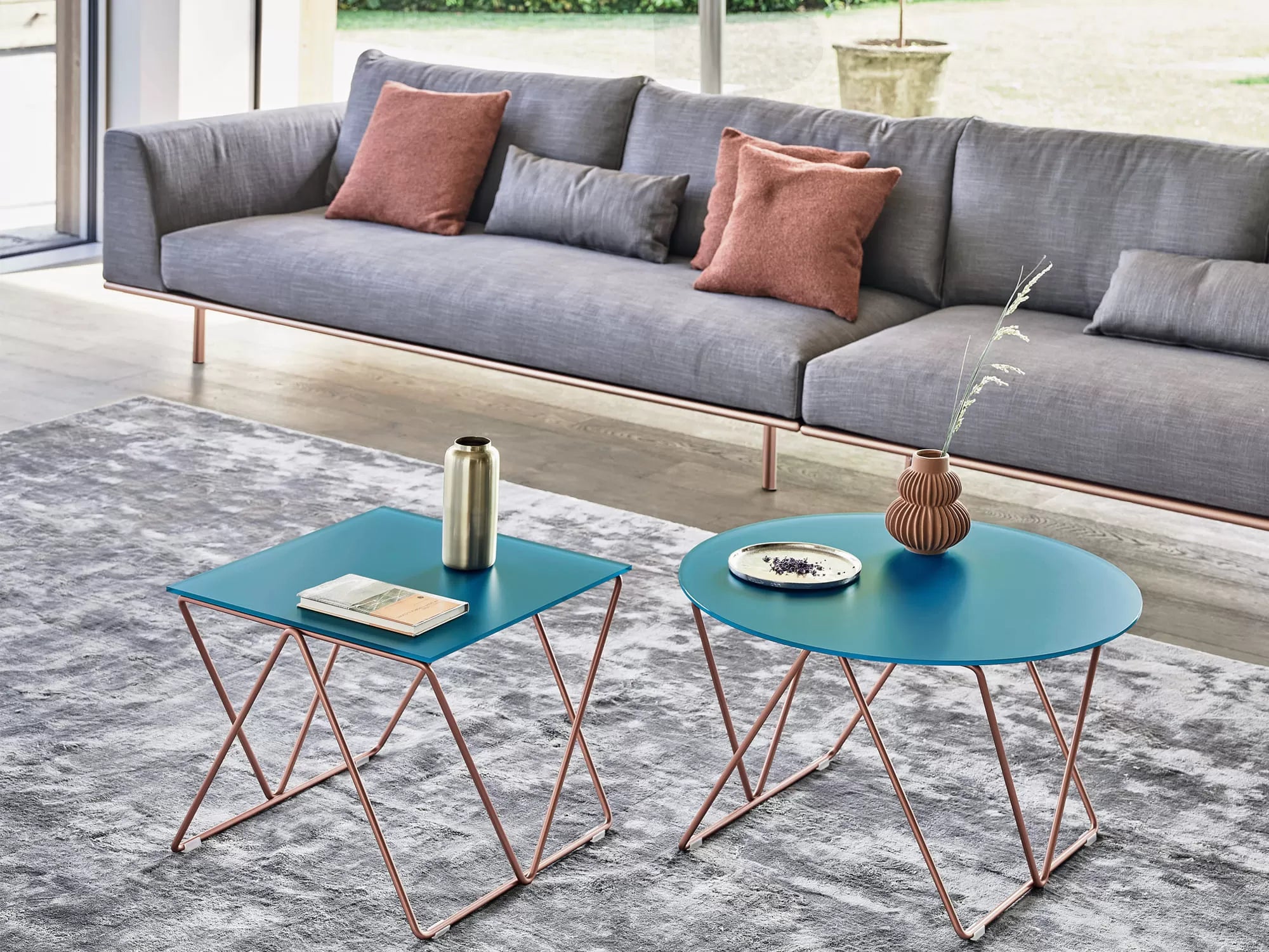 Flexus Modern Coffee Table - Sturdy & Stylish Living Room Furniture for Small Spaces | Perfect for Home, Office, and Lounge Decor
