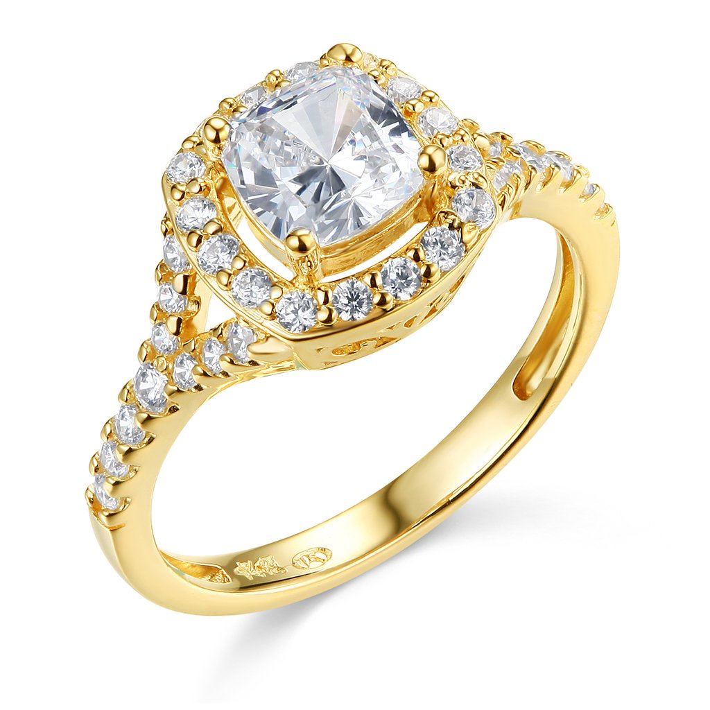 14K Yellow or White Gold Wedding Engagement Ring for Women - Elegant Solitaire Diamond Ring for Proposal, Anniversary, and Bridal Jewelry