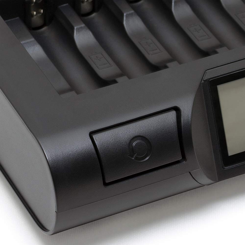 Powerex MH-C980 Advanced AA/AAA Battery Charger with LCD Display - Fast Charging & Analyzing for NiMH/NiCd Rechargeable Batteries - Perfect for Digital Cameras, Gaming Controllers, and Electronics