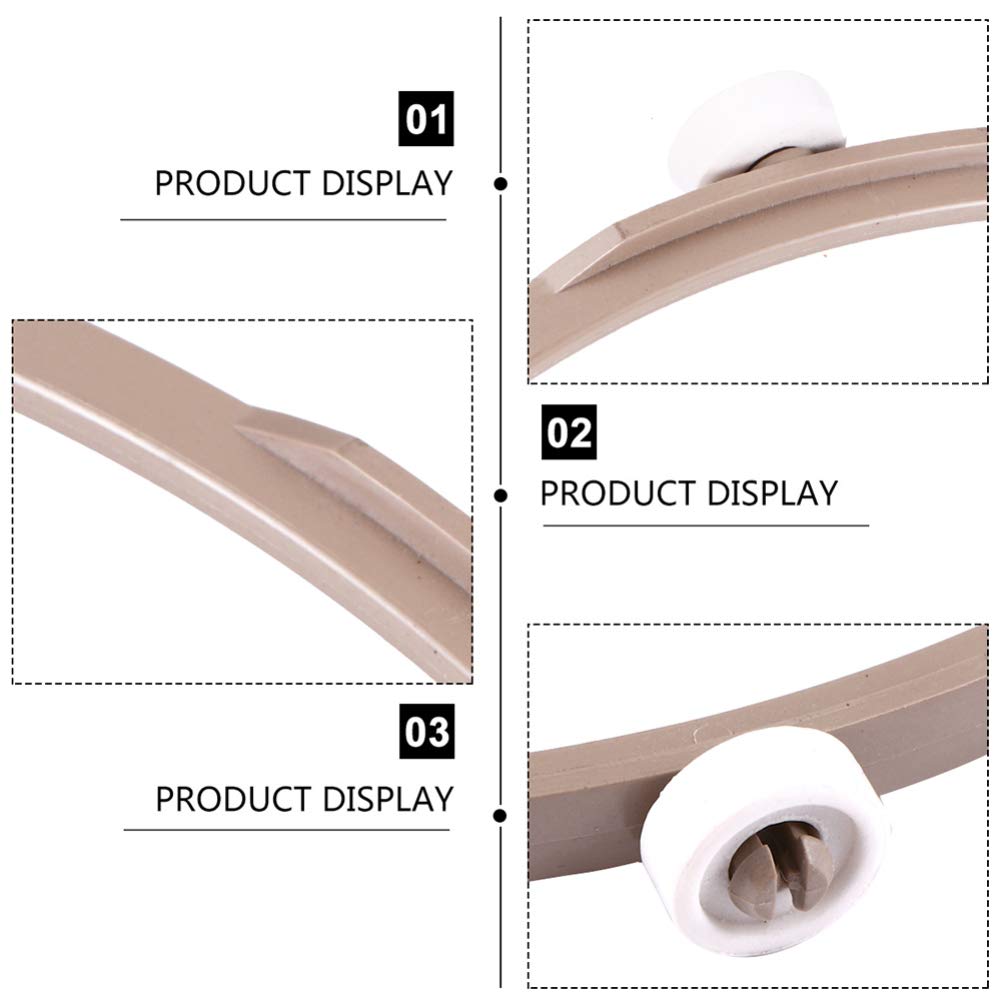 2-Pack Microwave Turntable Bracket - Durable Plastic Oven Tray Support Ring for Smooth Rotation - Replacement Inner Rack for Microwave Ovens - Perfect for Heating Food Evenly & Defrosting