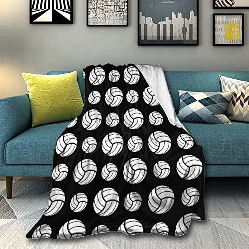 Volleyball Sport Pattern Design Black
