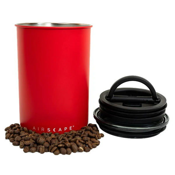Airscape Classic 7 Medium Coffee Canister - Airtight Storage for Fresh Coffee Beans - Perfect for Kitchen, Office & Camping Use
