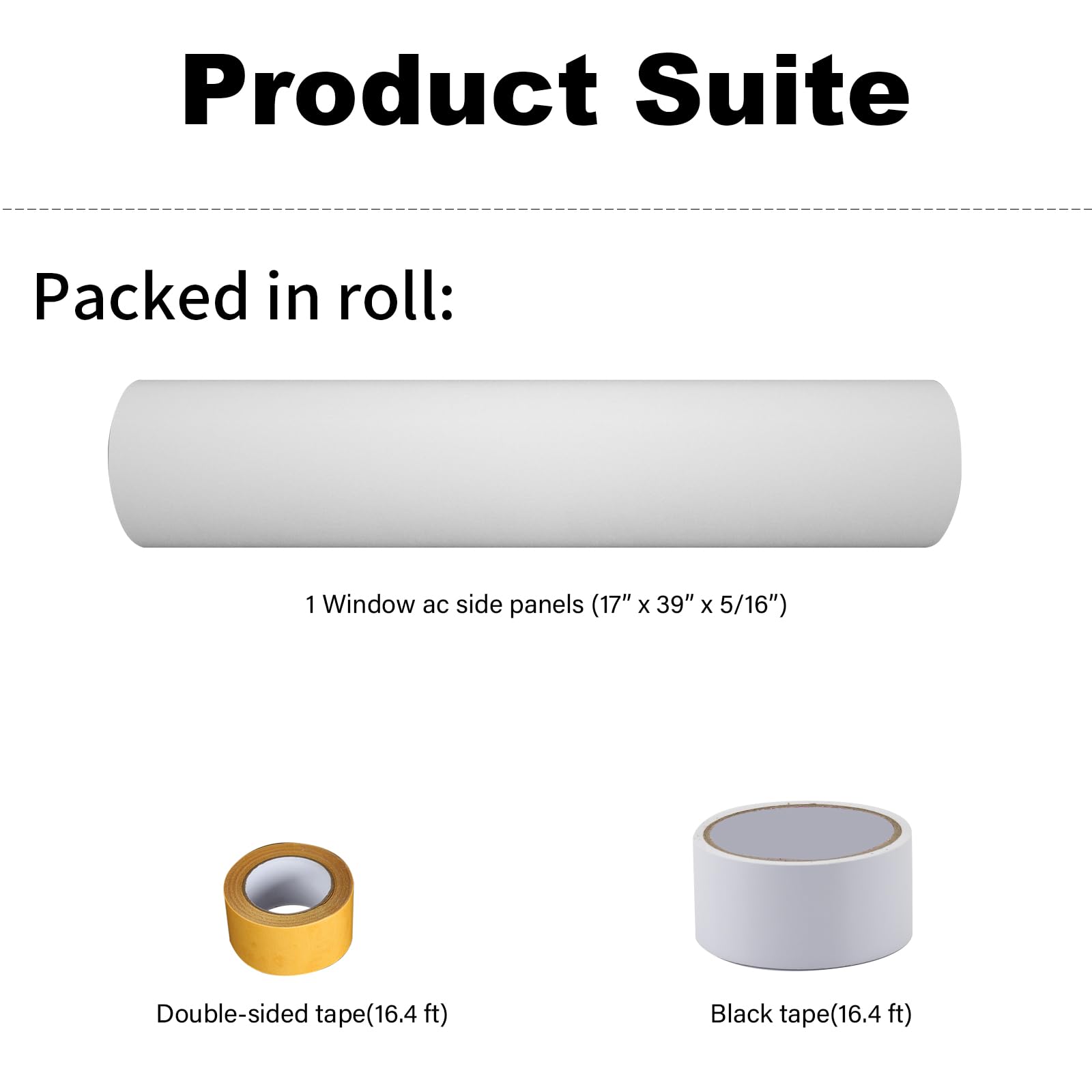 SZZSAF Window Air Conditioner Insulated Panel - Full Surround Insulation Kit for Summer & Winter, Foam Weather Stripping Seal to Block Drafts & Improve Energy Efficiency - Perfect for Home, Office & RV Use