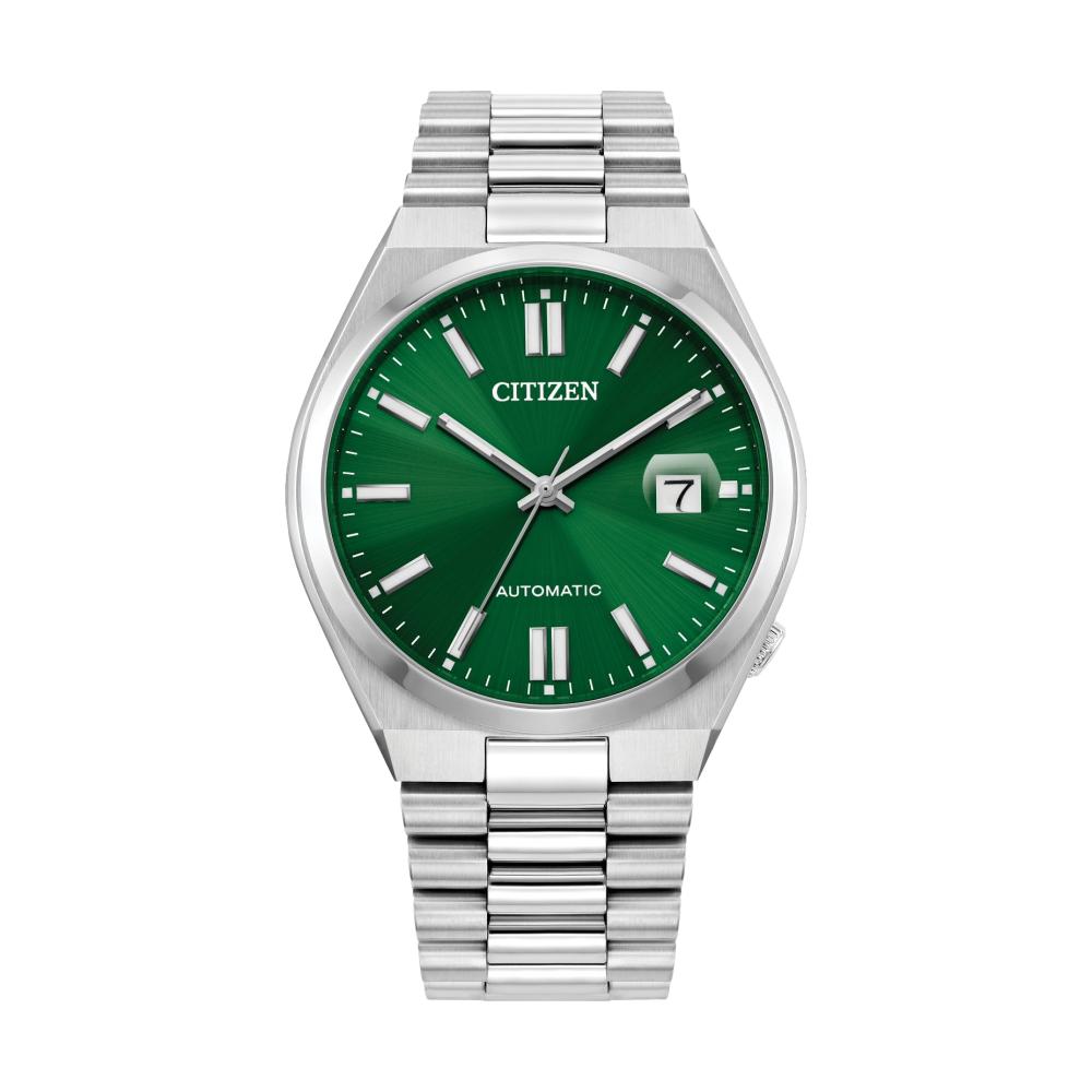 Seiko NJ015 Tsuyosa Automatic Watch - Sunray Green Dial for Men | Stylish Dress Watch for Business, Casual & Everyday Wear
