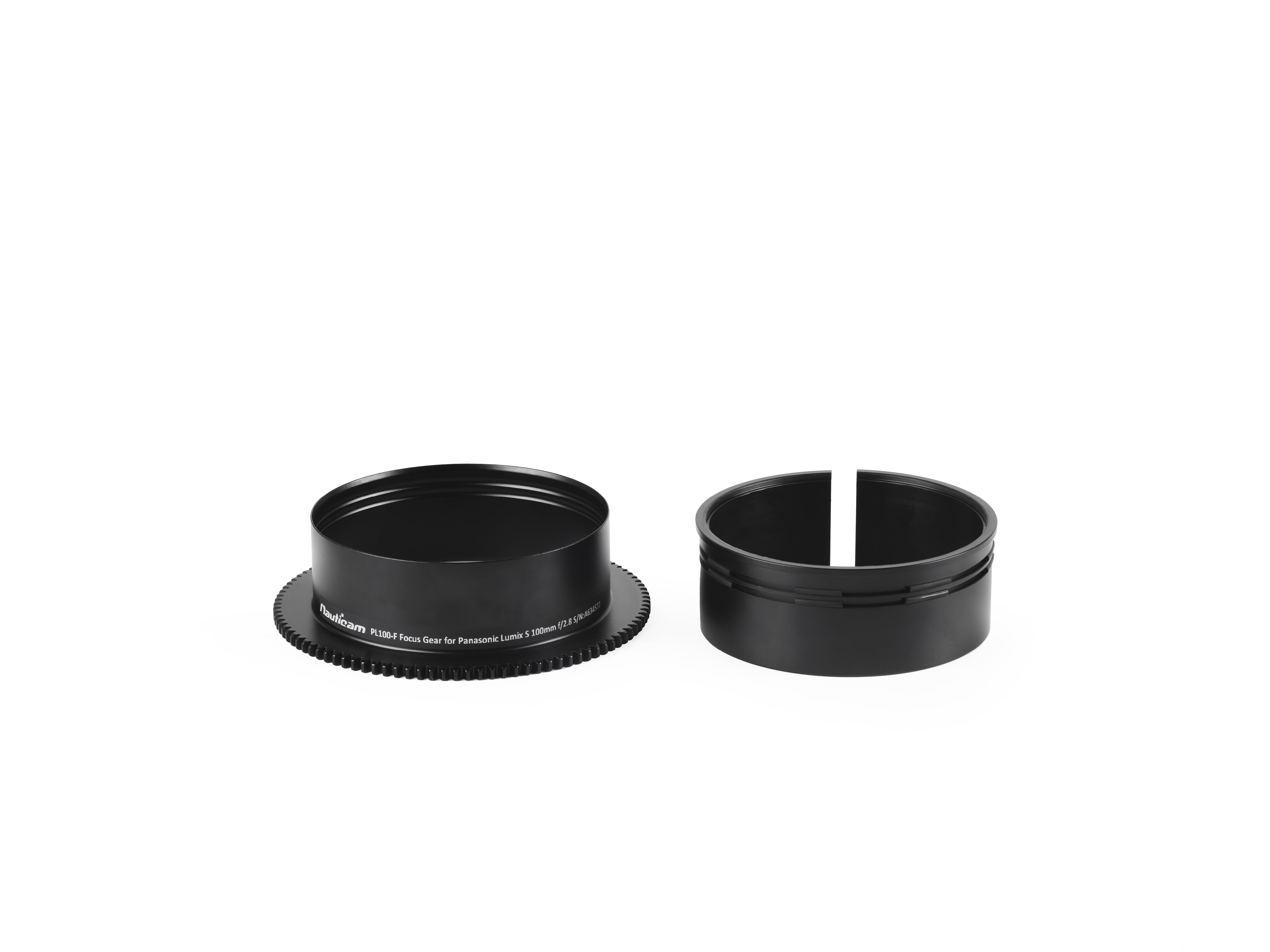 Nauticam PL100 F Focus Gear for Panasonic Lumix S 100mm f/2.8 Macro Lens - Underwater Photography Accessory for Diving & Marine Exploration