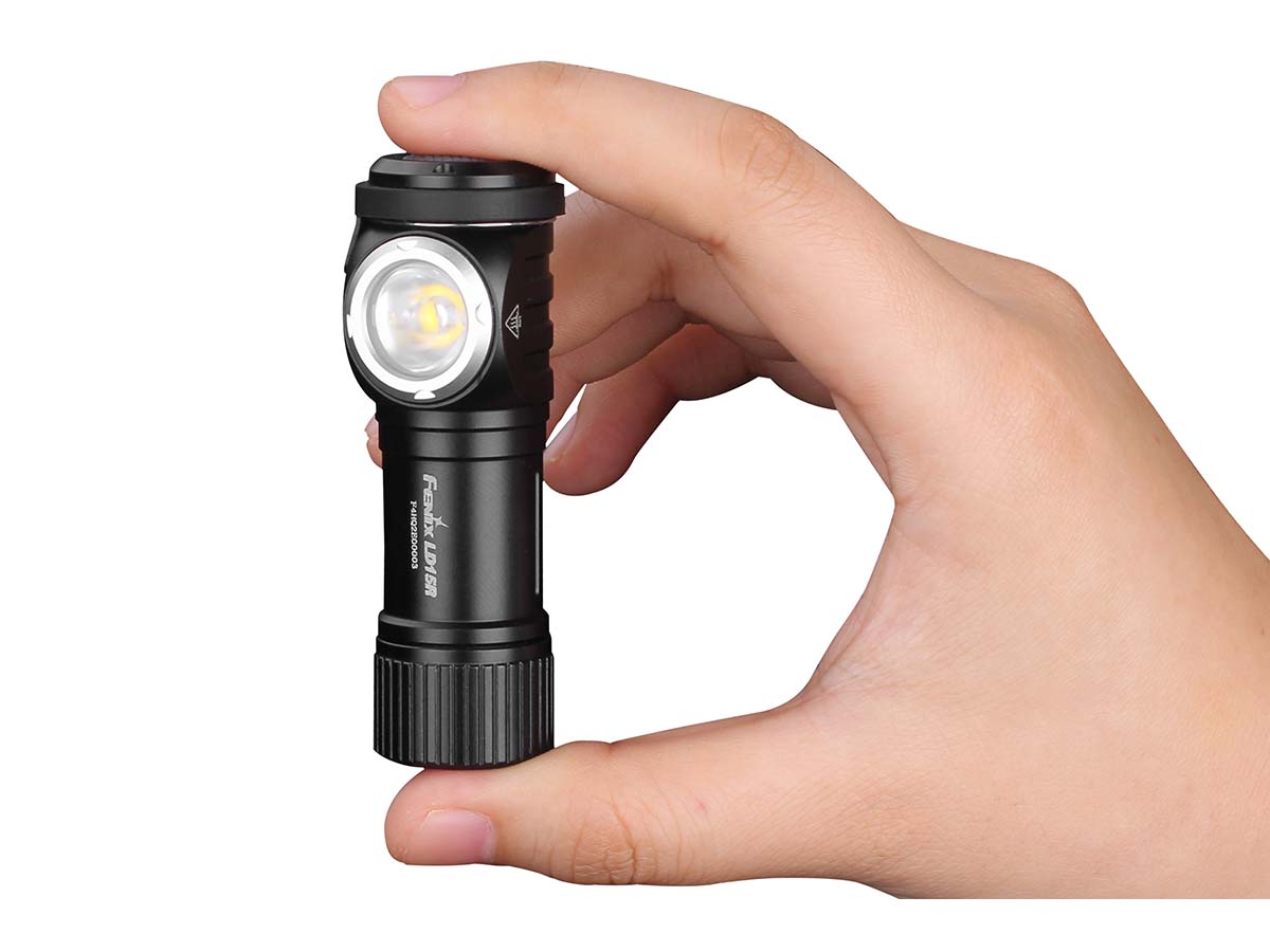 Fenix LD15R USB Rechargeable Right Angle Flashlight - Compact & Bright LED Light for Camping, Hiking, Emergency, and Outdoor Adventures (Discontinued Model)