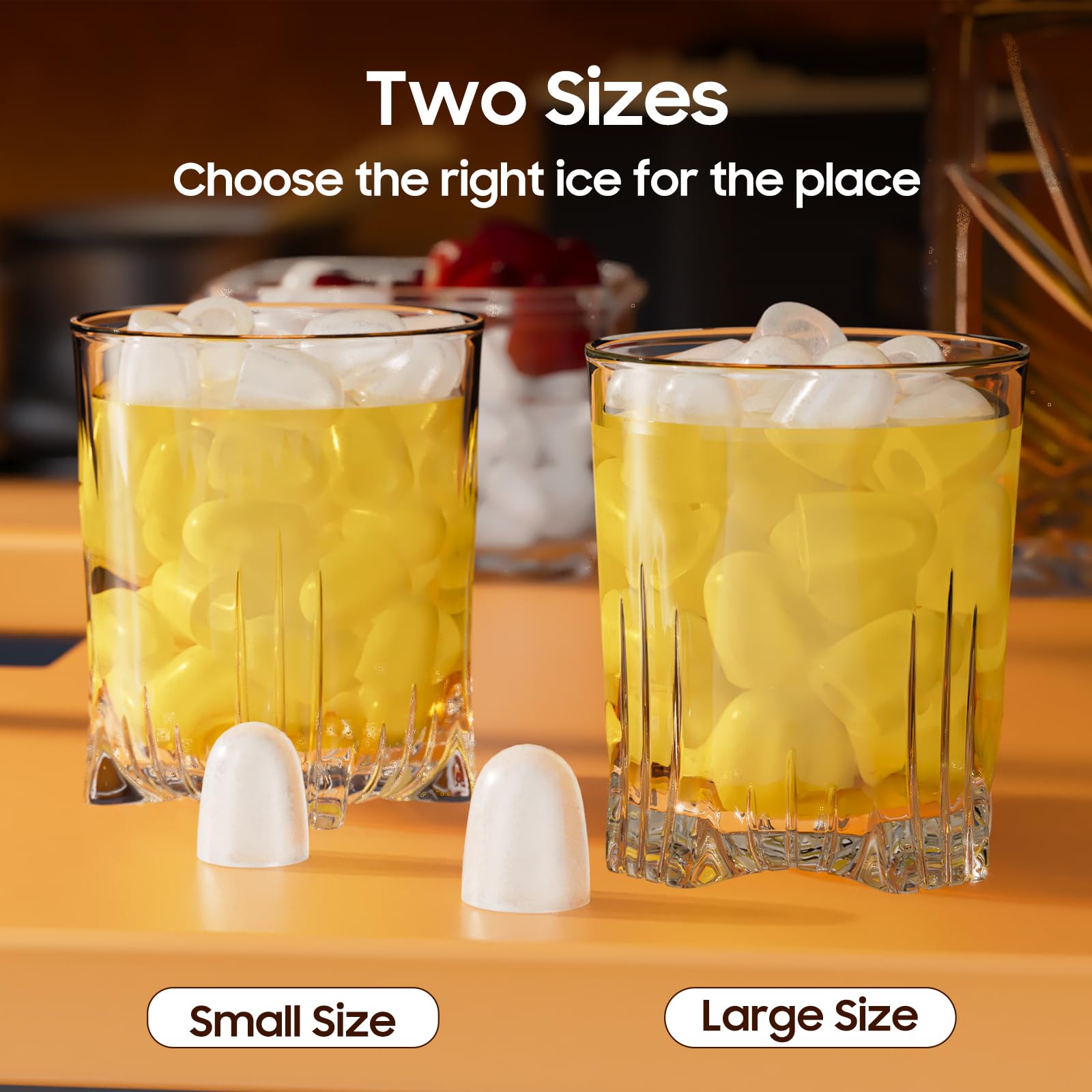 Portable Countertop Ice Maker Machine with App & Voice Control - Makes 9 Bullet Ice Cubes in 6 Minutes, 26Lbs/24H Self-Cleaning - Compact Ice Machine for Home, Kitchen, Office, RV & Outdoor Use