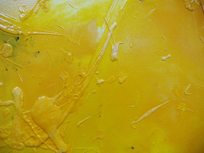 Abstract Yellow Wall Art - Modern Canvas Painting for Home & Office Decor | Perfect for Living Room, Bedroom & Workspace