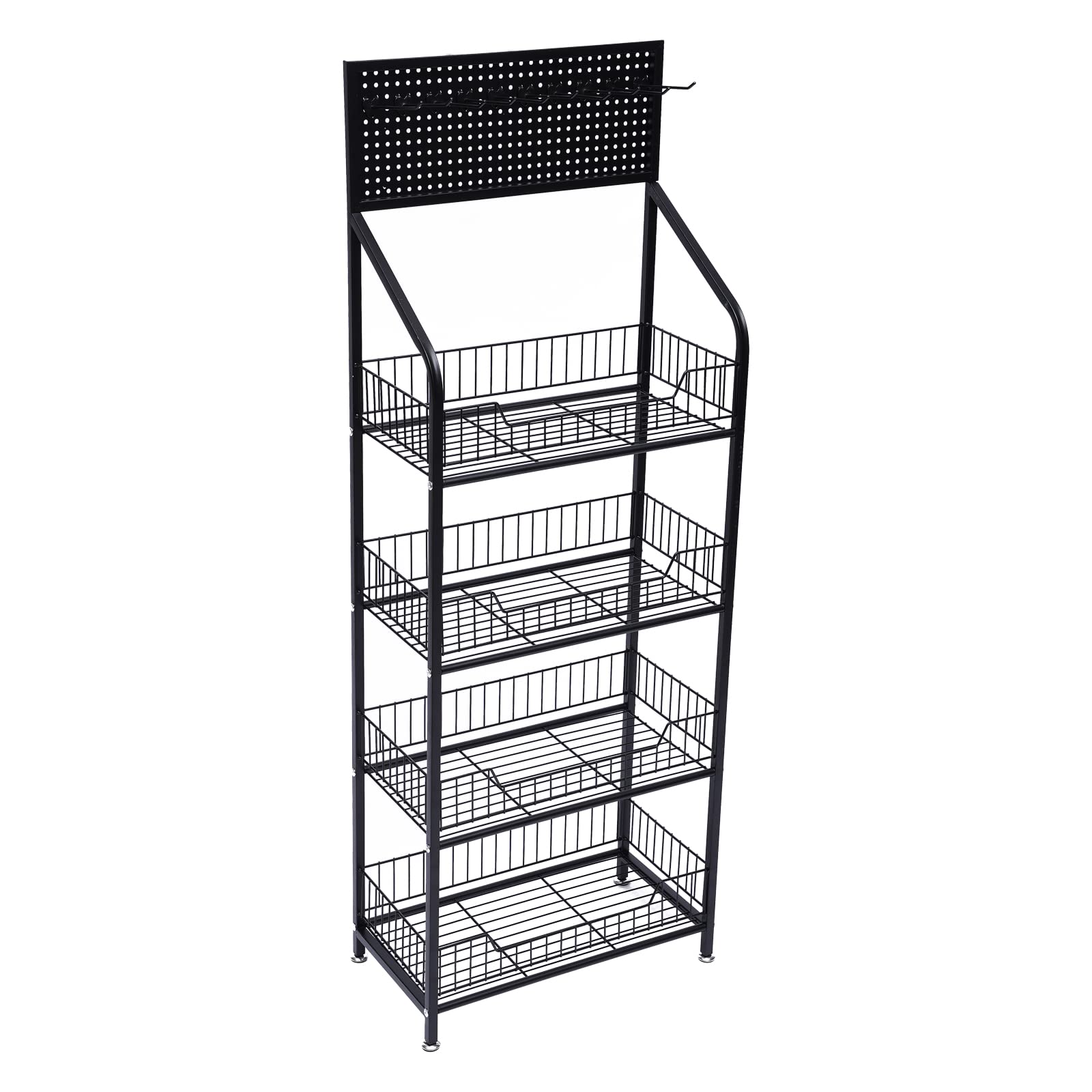 4-Tier Heavy Duty Metal Rolling Kitchen Shelf - 19.6