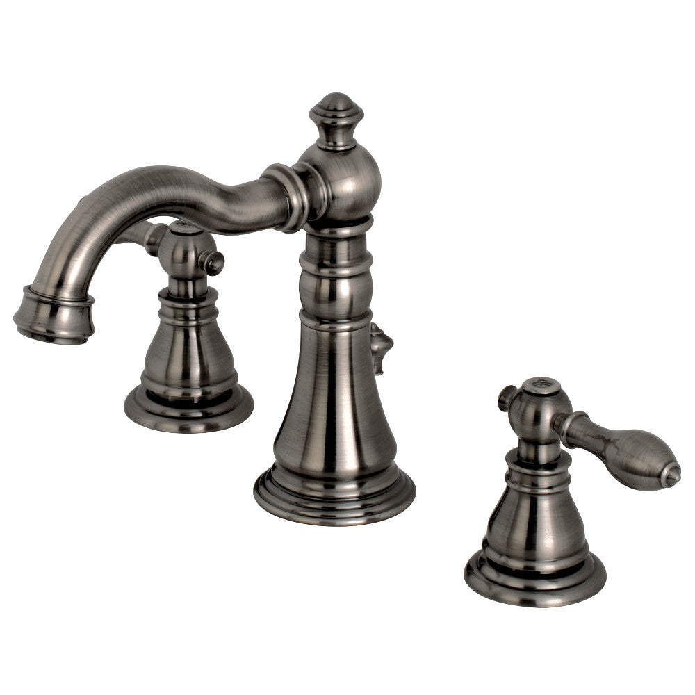 Fauceture FSC1970ACL American Classic Widespread Bathroom Faucet with Brass Pop Up - Elegant Brass Finish for Bathroom Sink, Perfect for Modern and Traditional Home Decor
