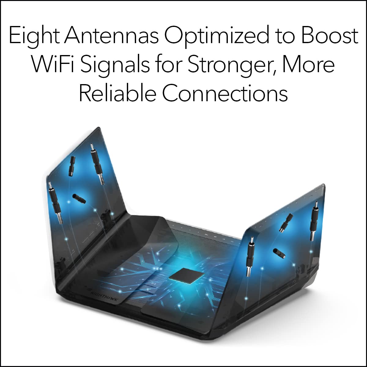NETGEAR Nighthawk RAXE500 AXE11000 Tri-Band WiFi 6E Router - 12-Stream Gigabit Wireless (Up to 10.8Gbps) with 6GHz Band | 3,500 sq ft Coverage for 60+ Devices | Advanced Security Features | Perfect for 4K Streaming, Gaming & Smart Home Connectivity