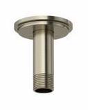 3 Ceiling Mount Shower Arm with Round Escutcheon - Brushed Nickel Finish 569BN RIOBEL - Perfect for Modern Bathroom Renovations and Spa-Like Shower Experiences