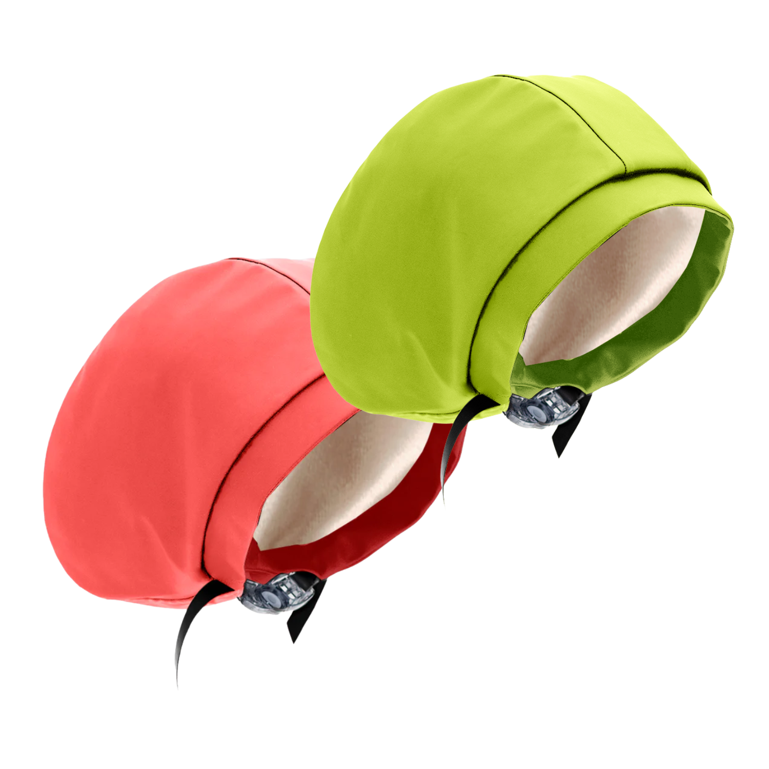 Hairbrella Satin Lined Waterproof Swim Cap - Adjustable Silicone Swimming Cap for Women & Men (2 Pack) - Perfect for Pool, Beach & Water Aerobics