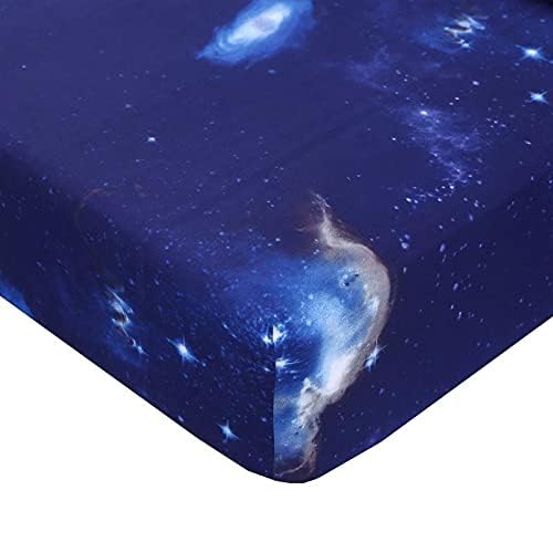 SDIII 4-Piece Dark Blue Galaxy Bed Sheets Set - Twin Size Soft Microfiber Space Themed Bedding for Kids, Teens, Boys & Girls - Perfect for Space-Themed Bedrooms, Sleepovers & Gift Giving