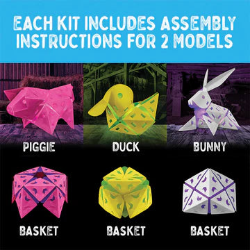 Creatto Barnyard Buddies - DIY 3D Animal Puzzle Building Kit for Kids & Adults | Fun Educational STEM Toy for Creative Play | Perfect for Home Decor, Birthday Gifts & Classroom Activities