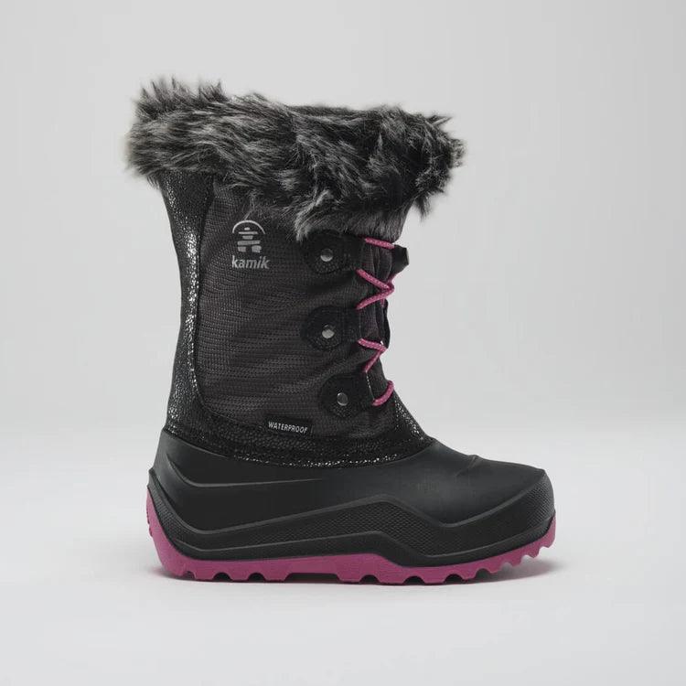 Kamik POWDERY 3 Waterproof Winter Boots for Toddler & Girls - Warm Snow Boots for Kids (Sizes 8T to 7) - Perfect for Snow Play, School & Outdoor Winter Activities