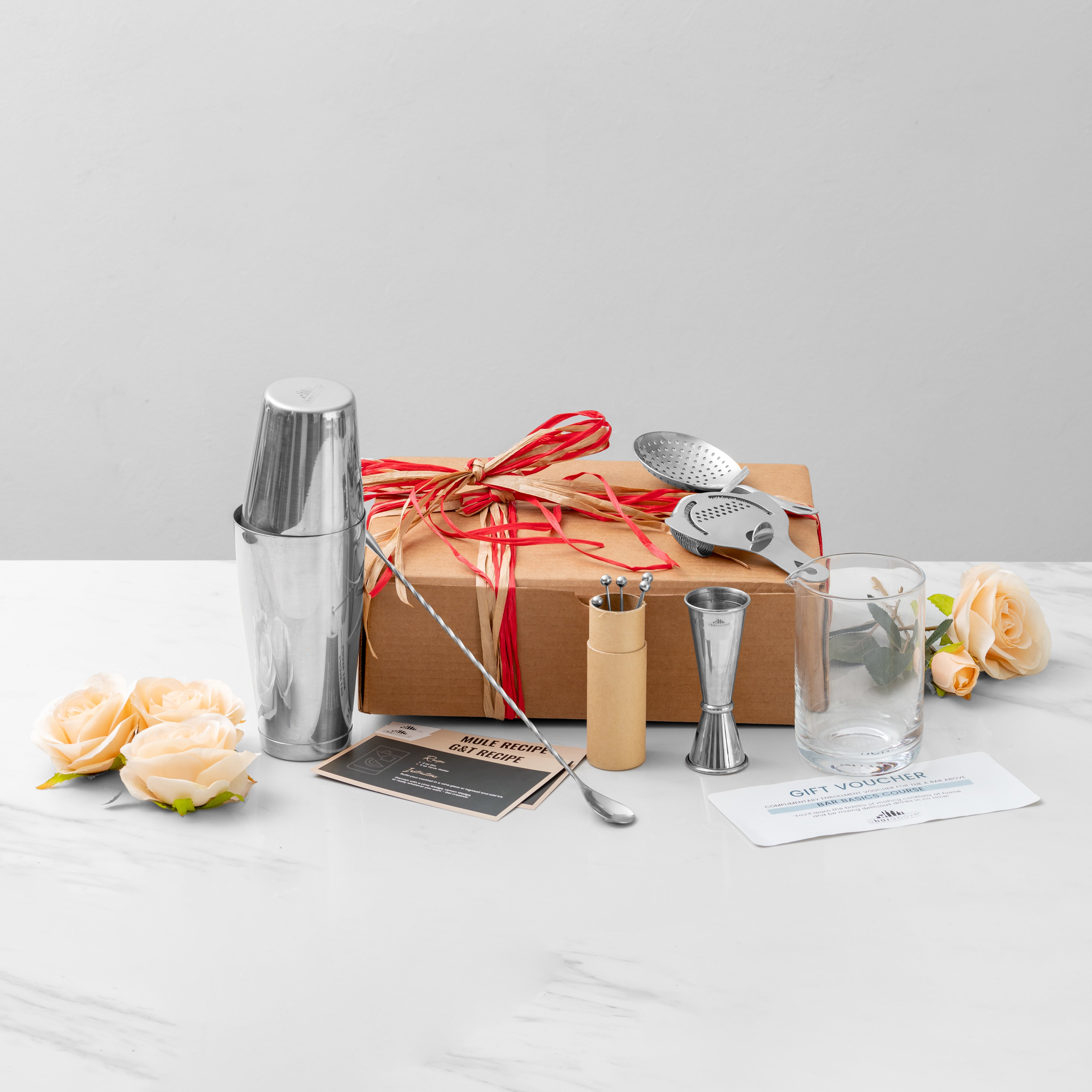 Premium Barware Gift Set - 12-Piece Cocktail Making Kit with Shaker, Jigger & Tools - Perfect for Home Bartending, Parties & Gifts