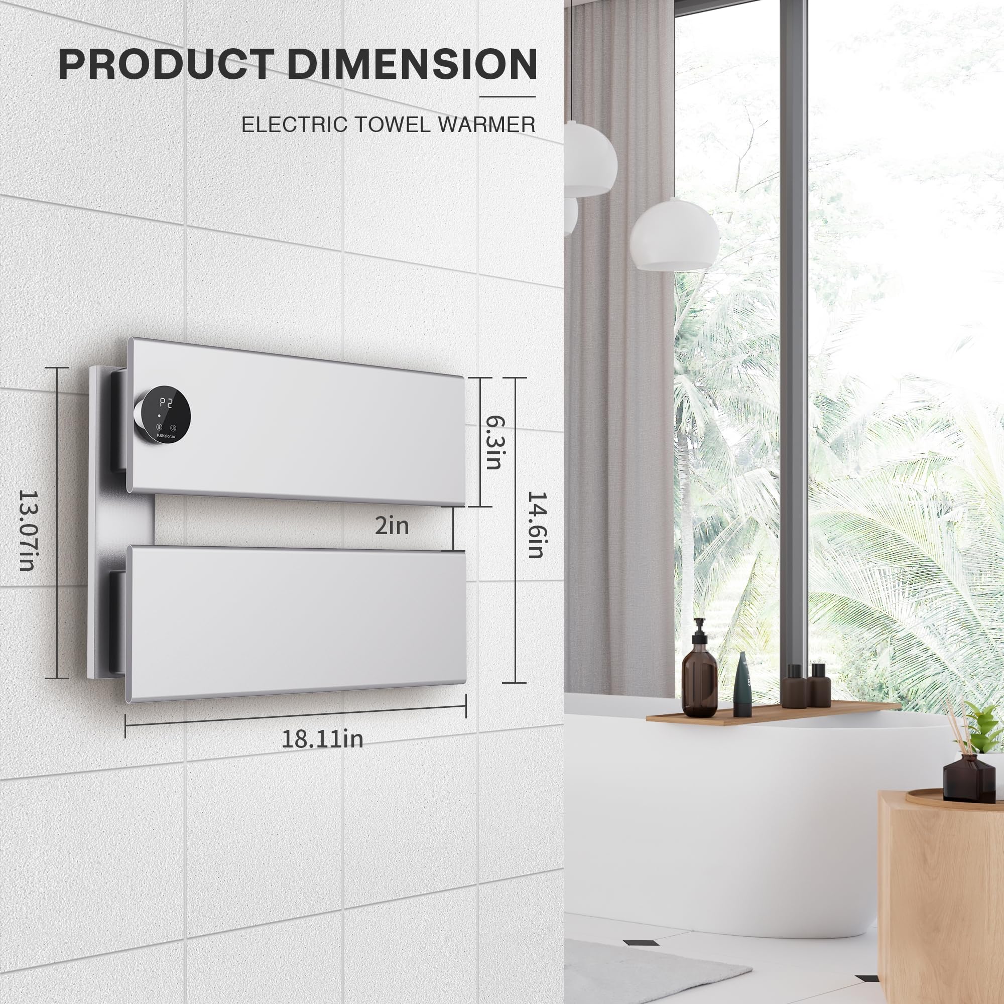 K&KALONZO Electric Towel Warmer - 18.35