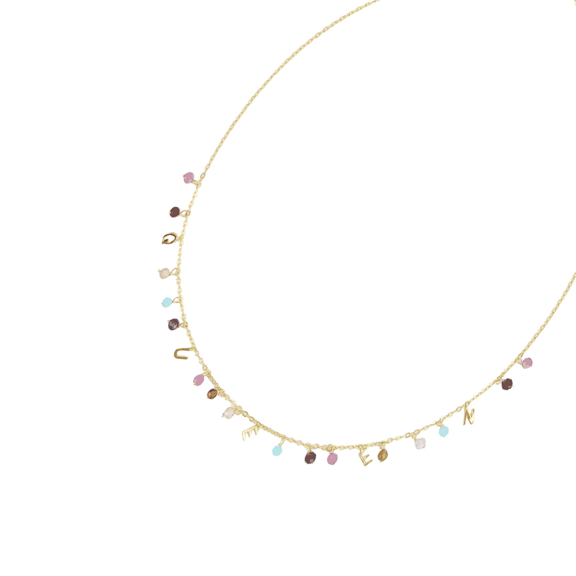 Personalized Gold Over Sterling Silver Necklace - 18