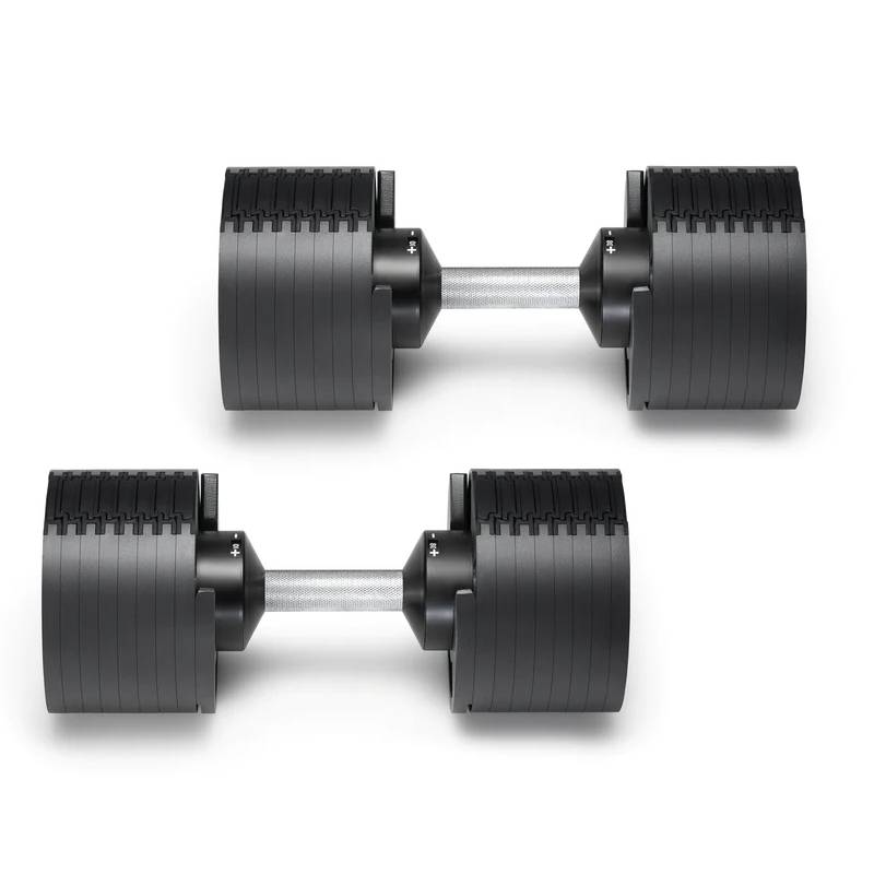 SMRTFT Nüobells 5-80lb Adjustable Dumbbell Pair - Classic Design for Home Gym & Strength Training - Perfect for Weight Lifting, CrossFit, and Full-Body Workouts